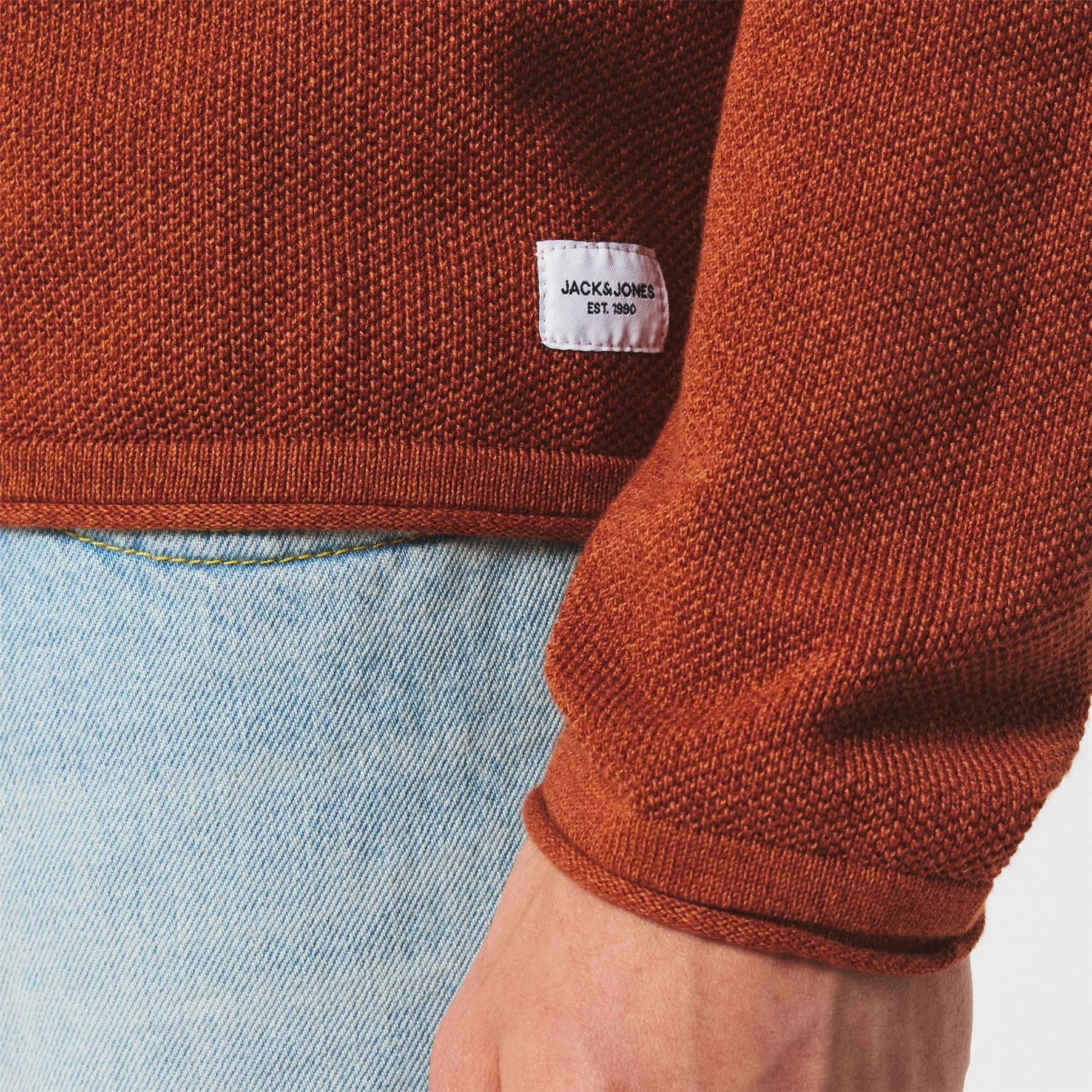 Jack and Jones Regular Fit Long Sleeve Crew Neck Sweater