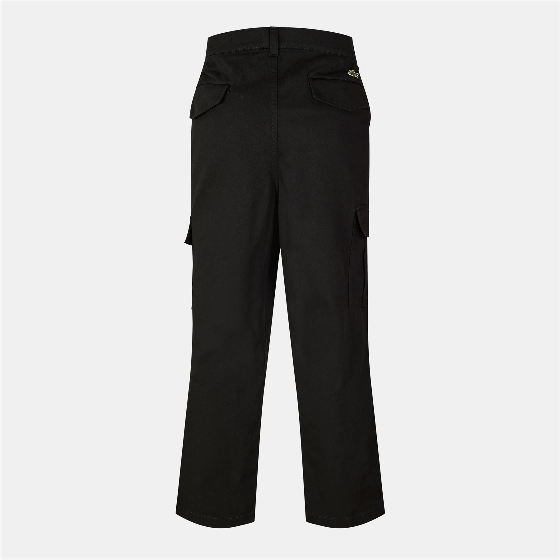 Lacoste Solid Patterned Straight Combat Chinos
