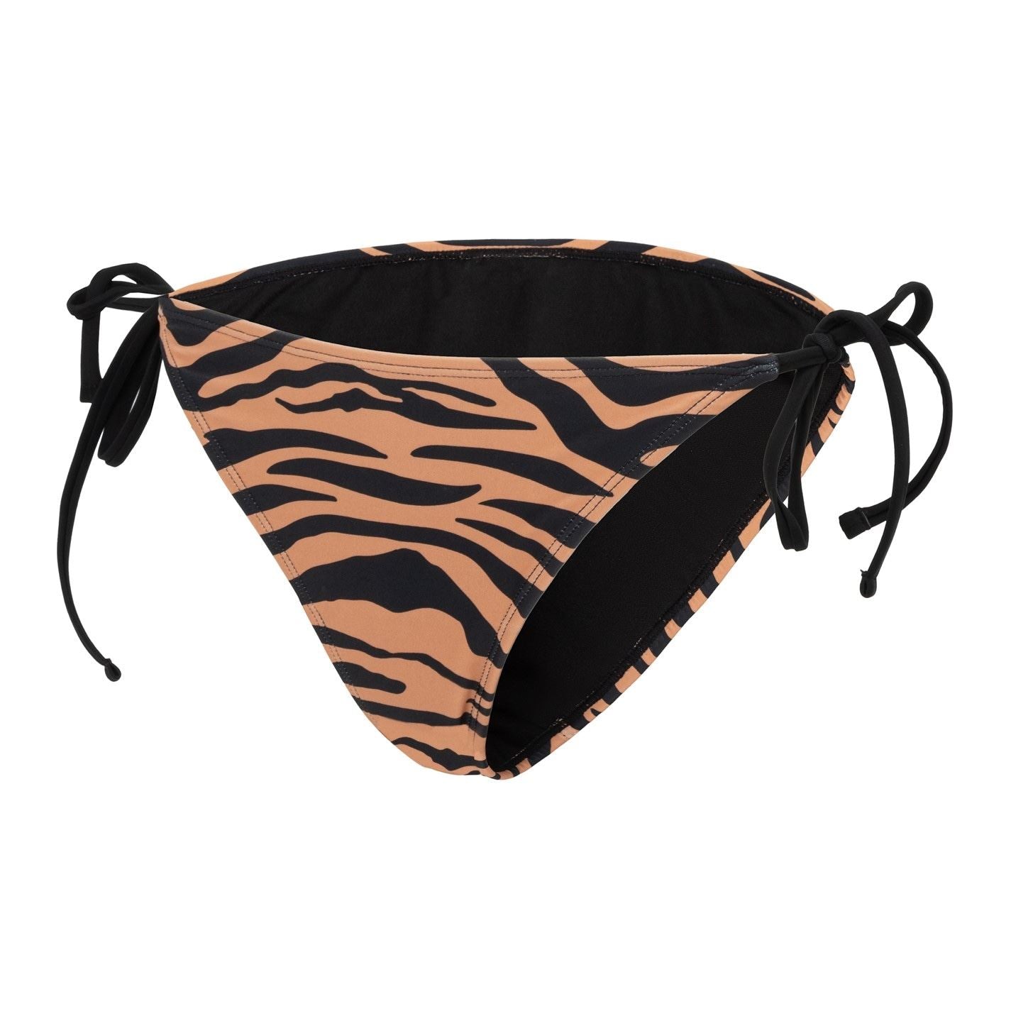 SoulCal Solid Patterned Tie Closure Bikini Bottom