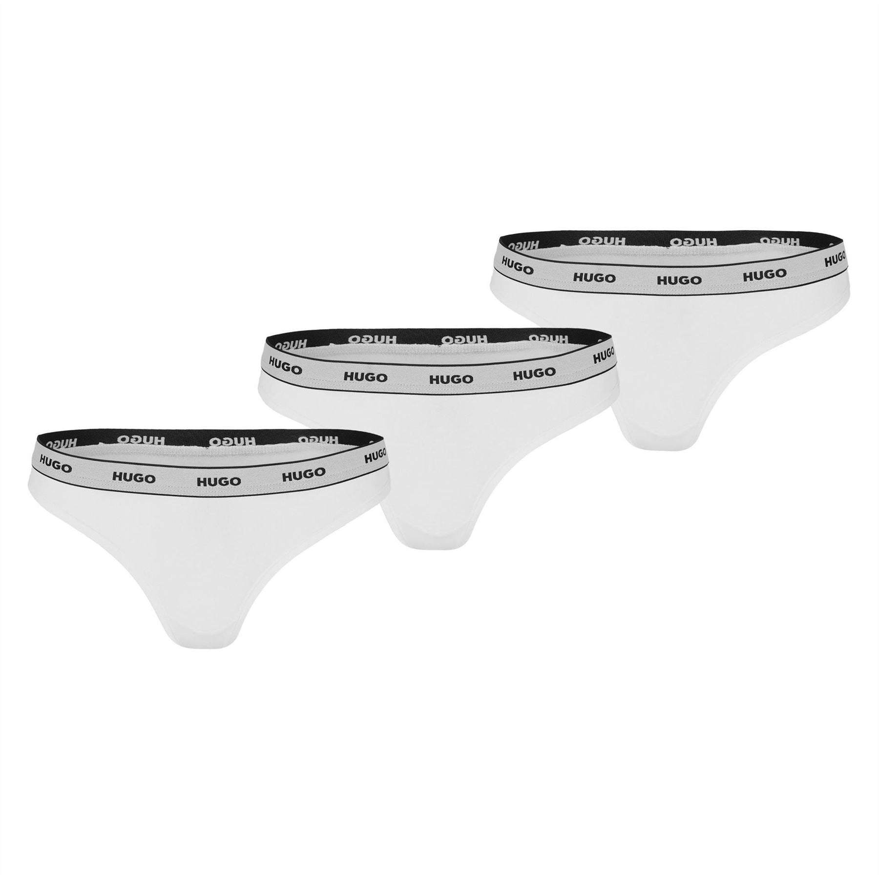 Hugo Womens Triplet Thong Stripe 10272521 Boxer