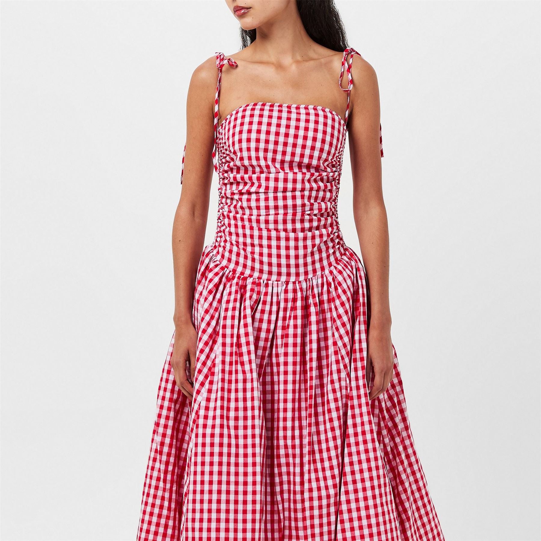 AmyLynn Amy Lynn Alexa Shoulder Tie Ultra Mini Peplum Dress