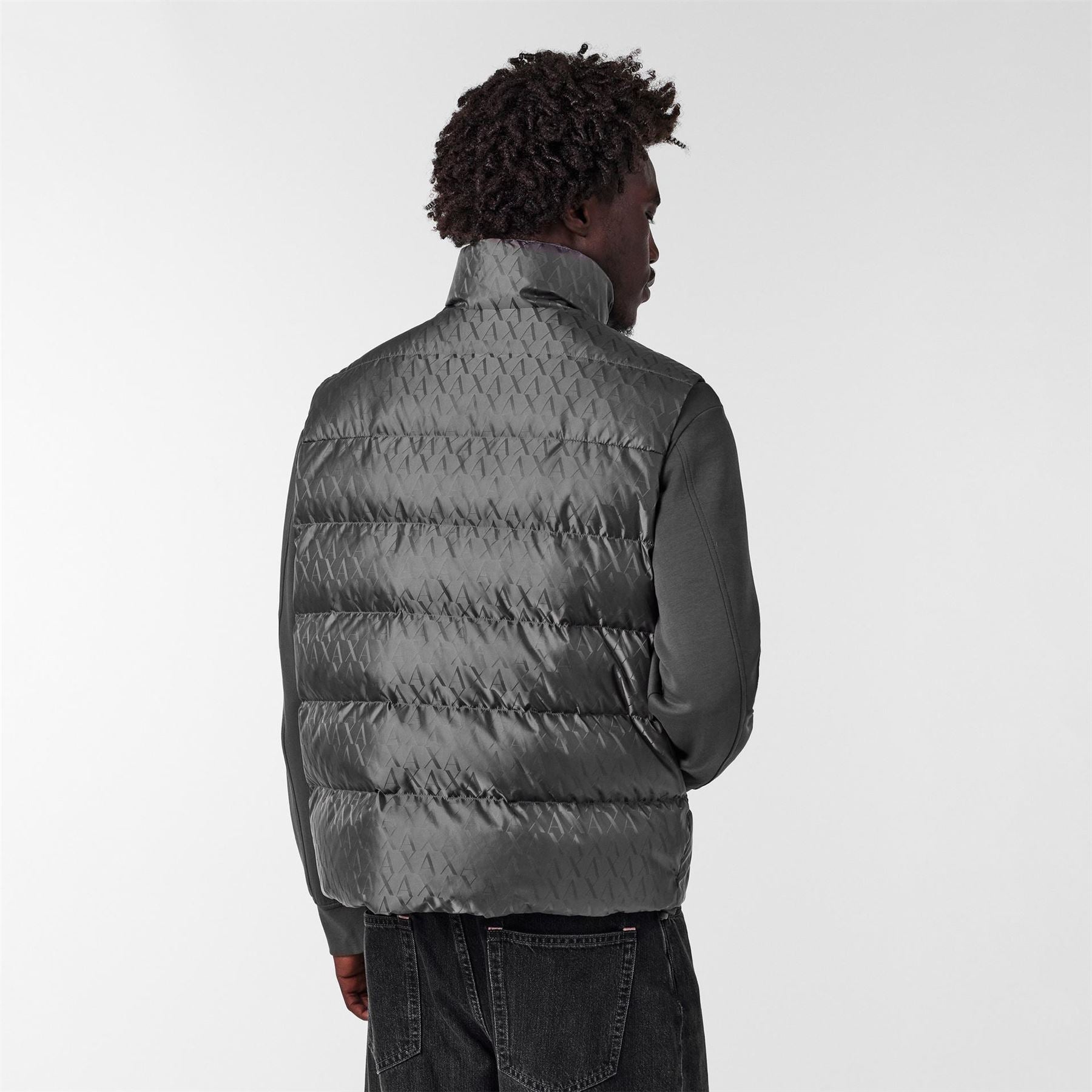 Armani Exchange Exchange All Over Logo Zip Pocket Gilet