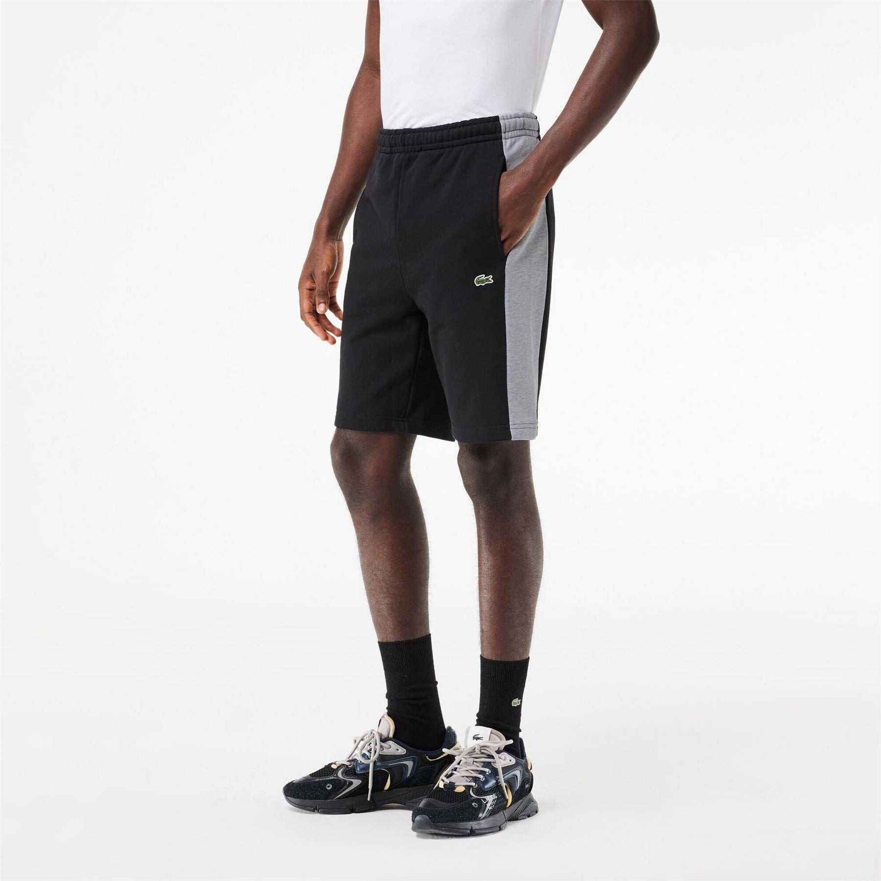 Lacoste Colour Block Bermuda Shorts with Elasticated Waistband