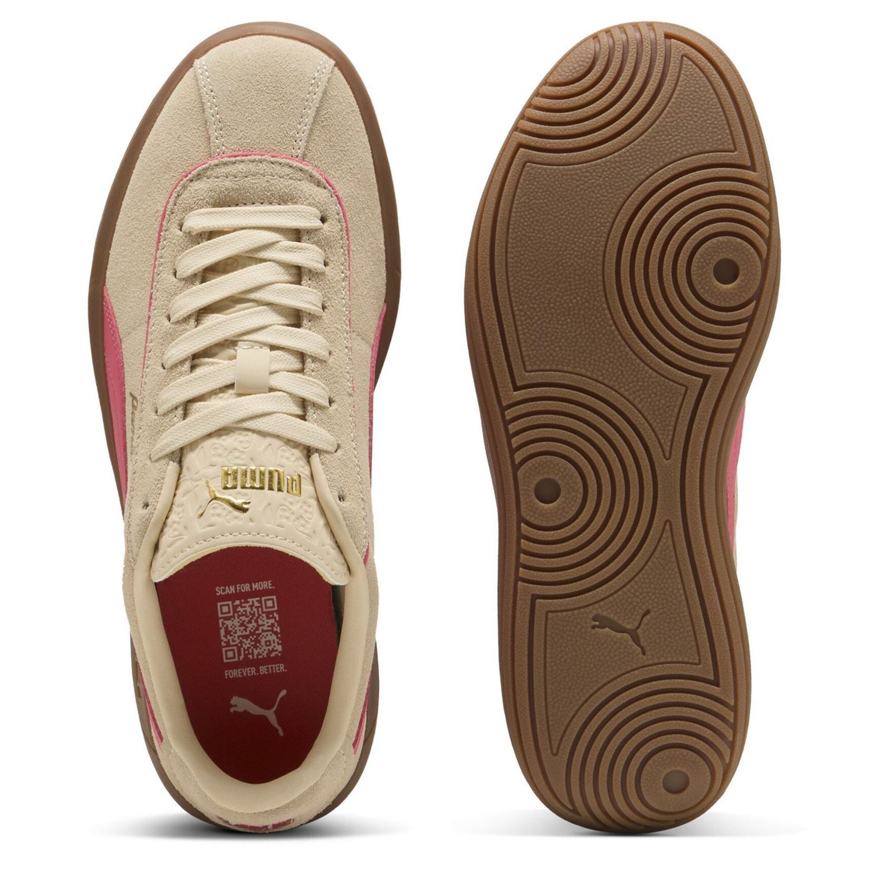 Puma Club Klassika Low Top Flat Heel Sneakers