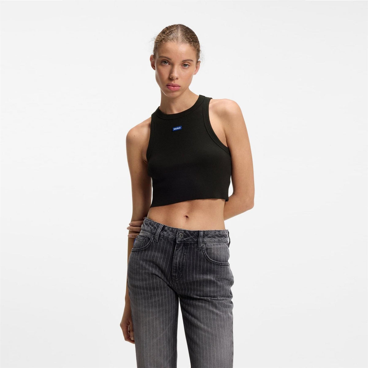 Hugo Baby Crew Neck Sleeveless Slim Fit Tank