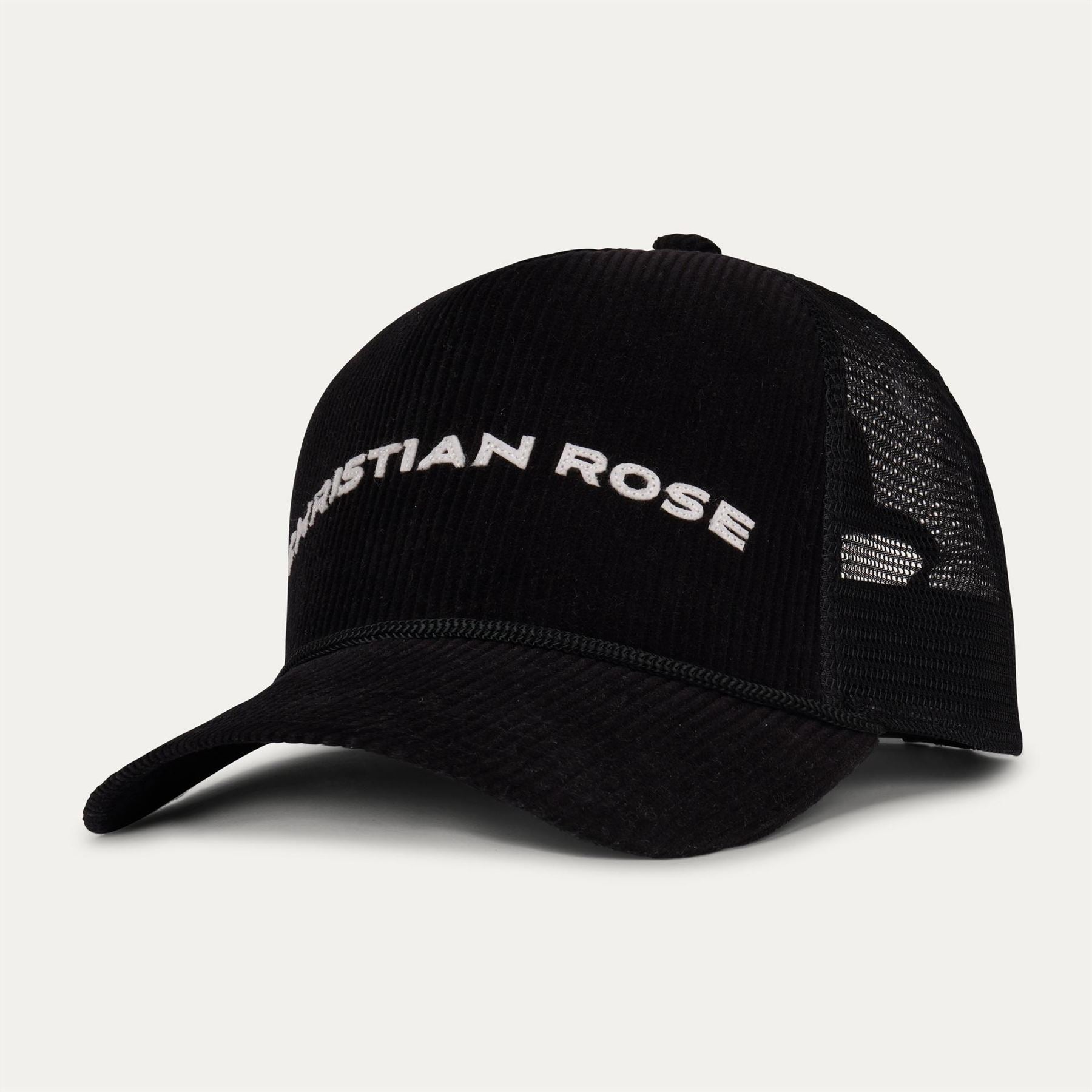 Christian Rose Lettering Adjustable Trucker Cap