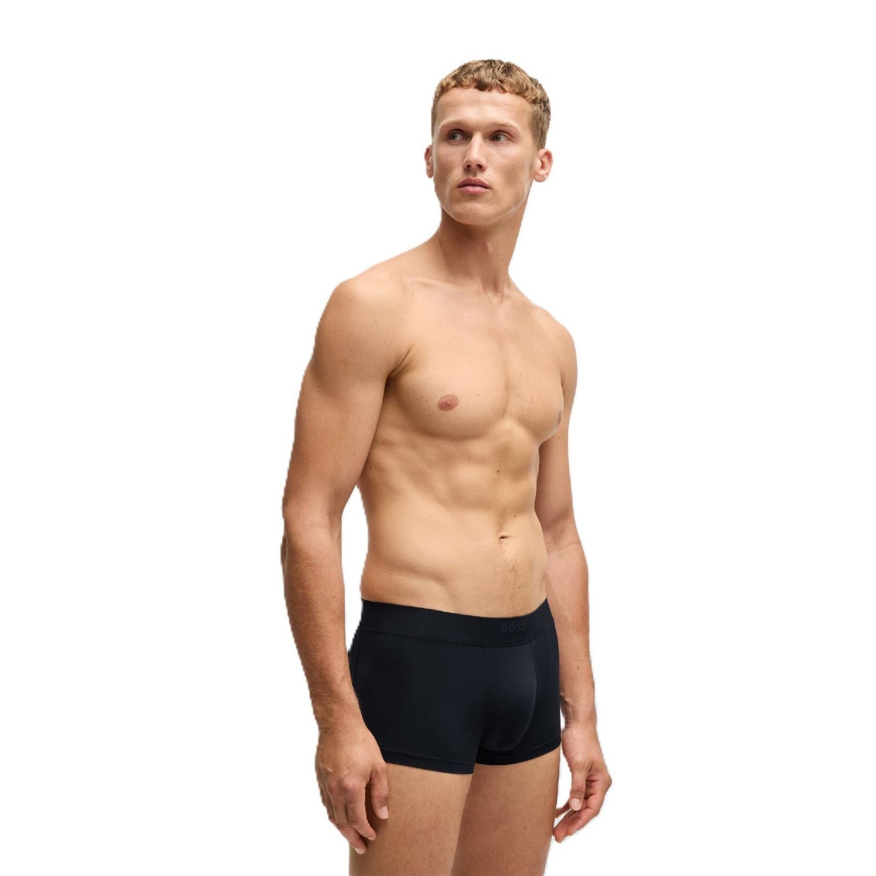 Boss Solid Patterned Energy Trunck with Waistband Logo