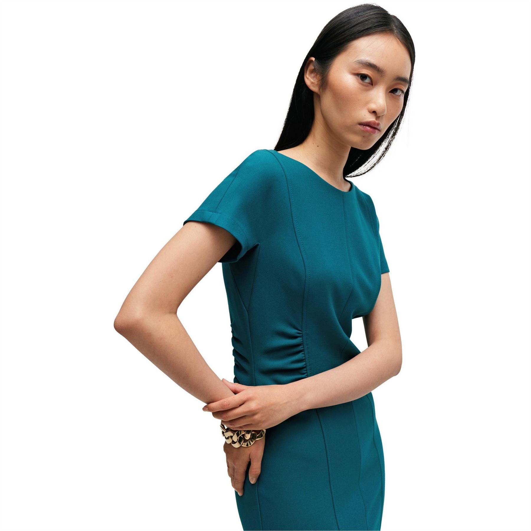 Boss Crew Neck Midi Dress