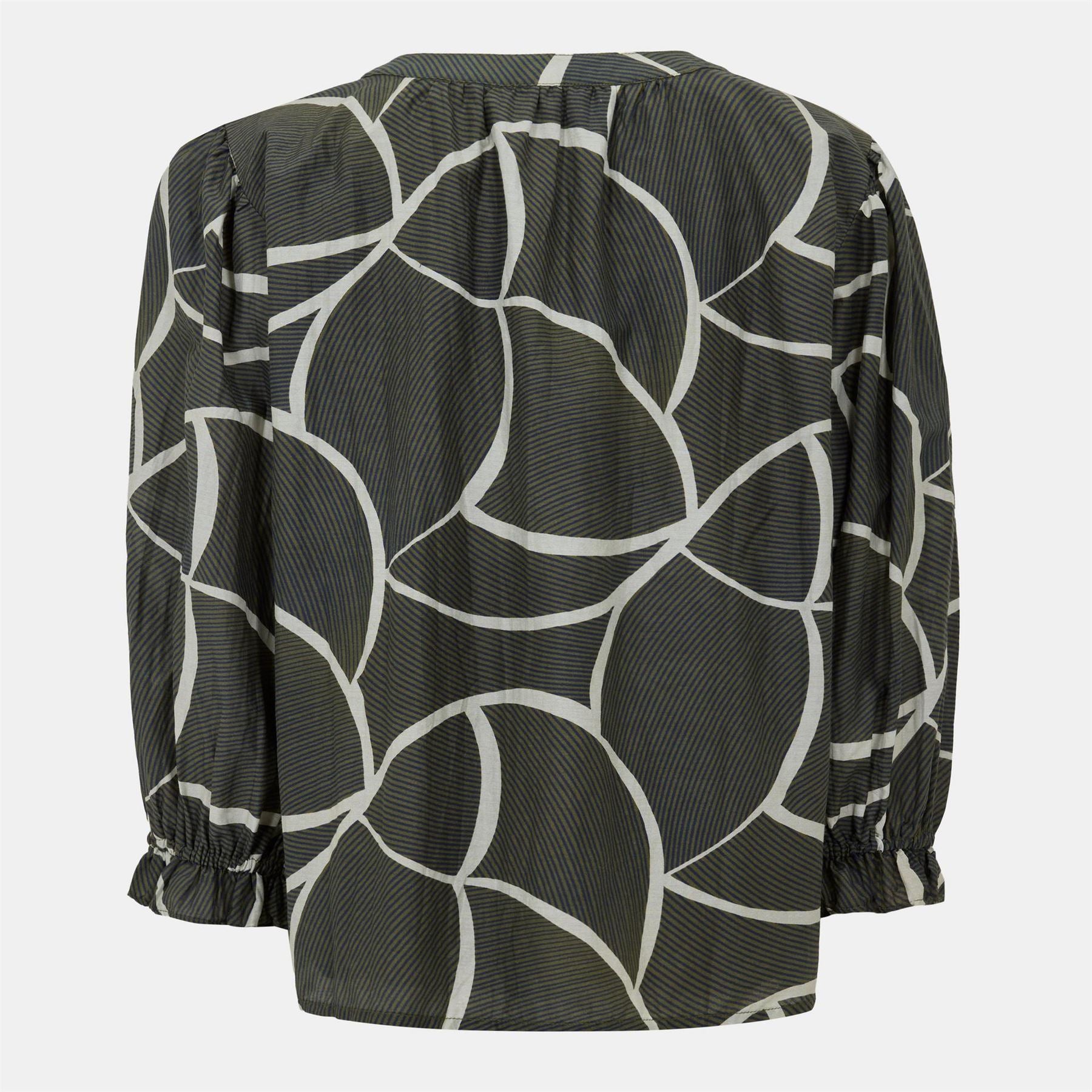 Velvet by Graham and Spencer Regular Fit V-Neck Bishop Sleeve Blouse