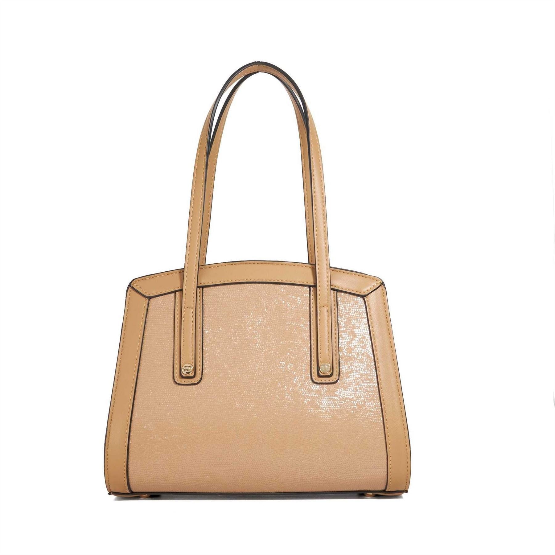Dune London Dorris Snake Skin Textured Tote with Logo