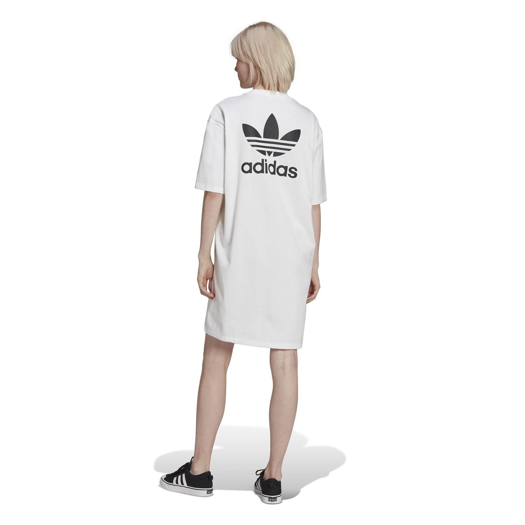 adidas Originals Crew Neck Knee T-Shirt Dress