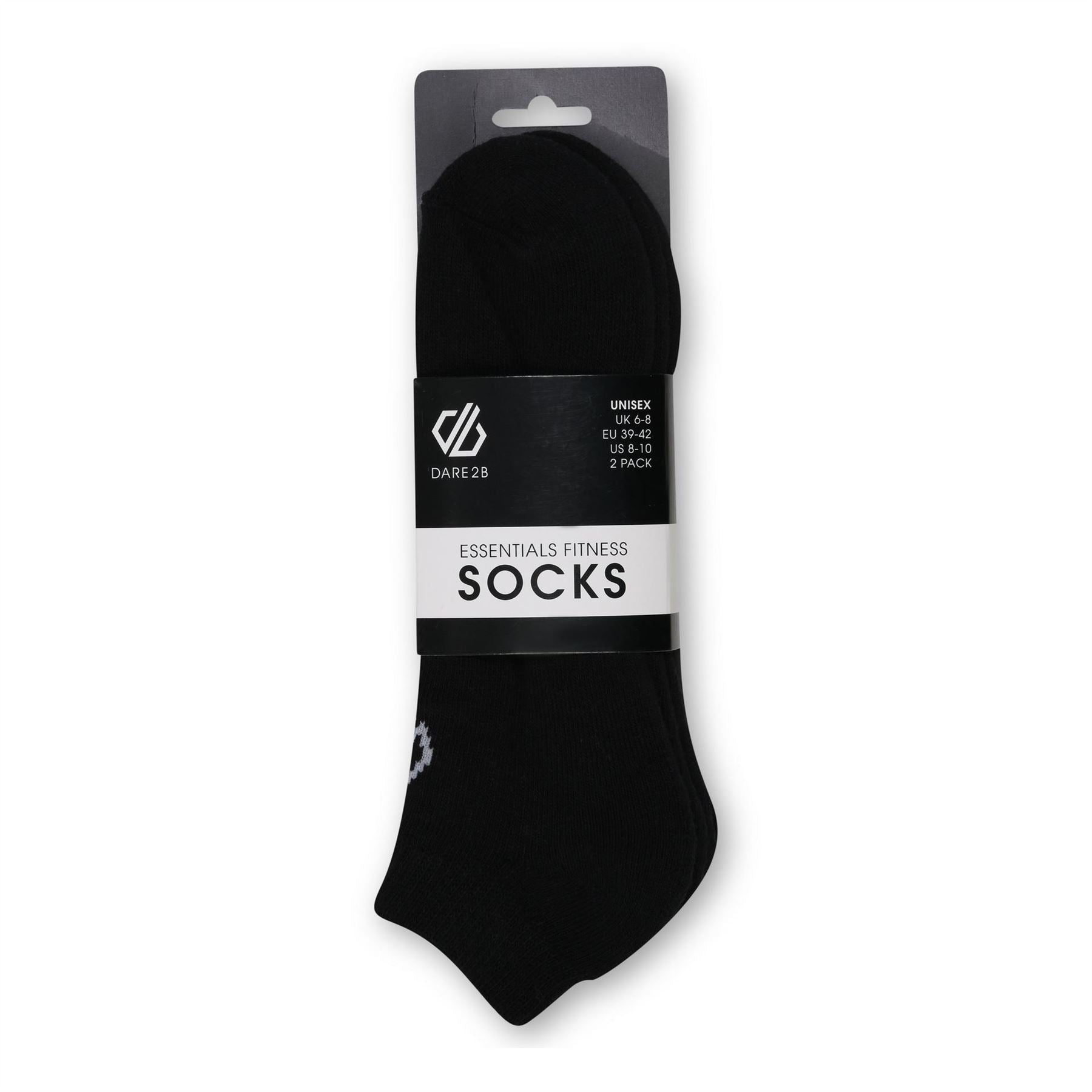 Dare 2b Fitness No Show Socks 2 Pack