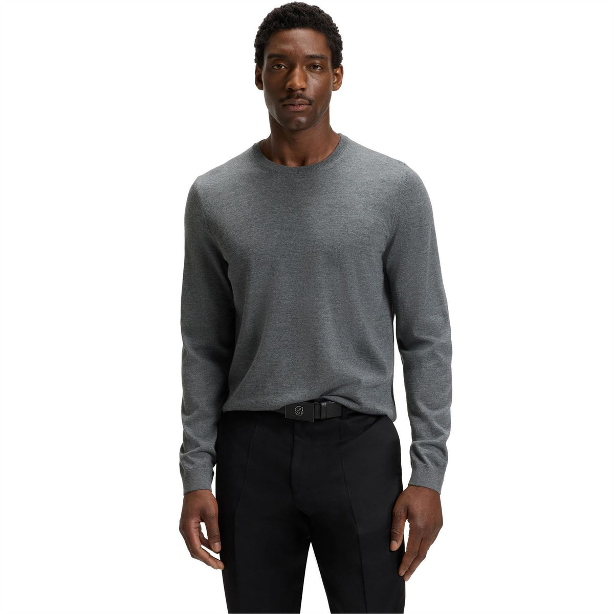 Boss Leno Knit Jumper, Soft Virgin Wool