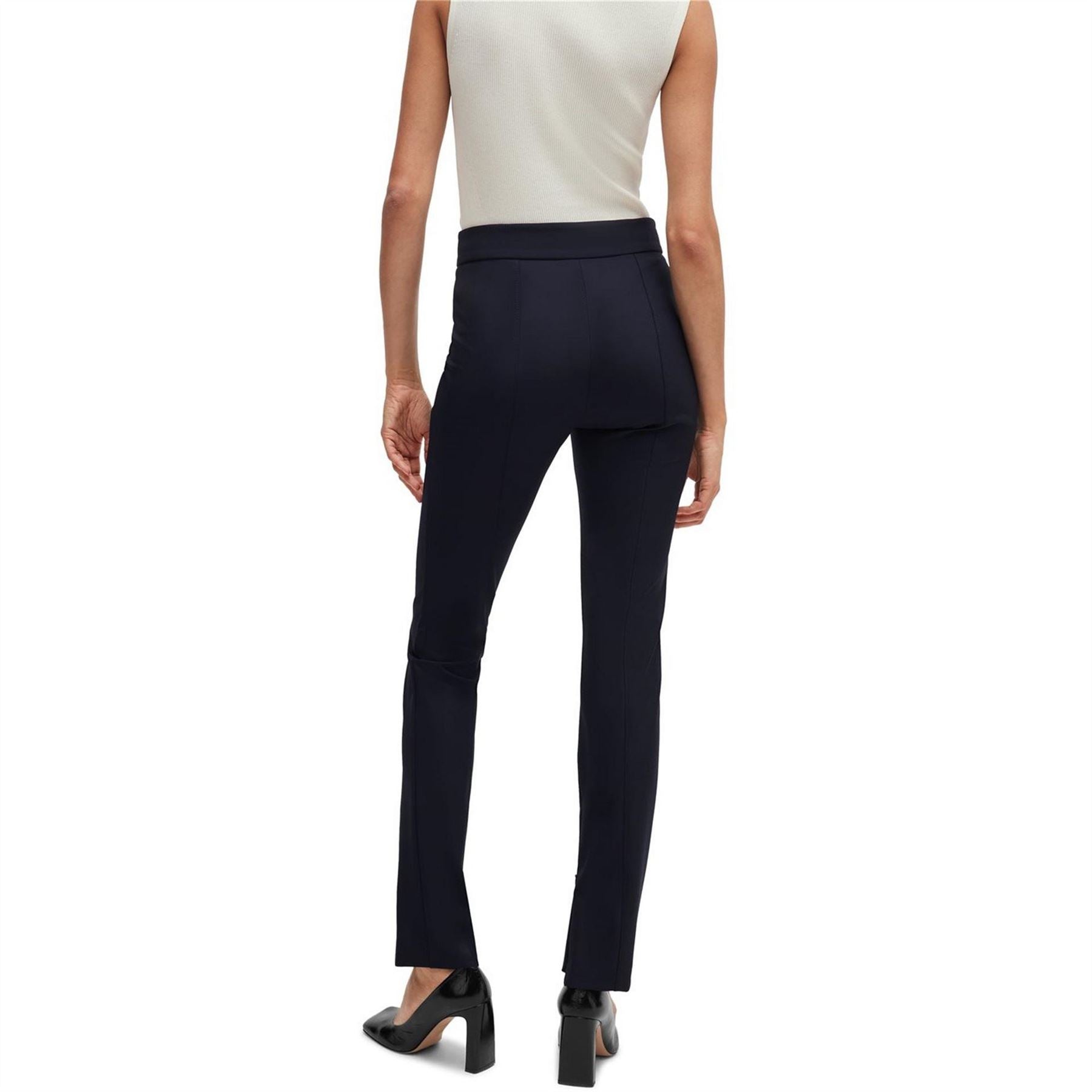 Boss Tukeva Solid Patterned Slim Trousers
