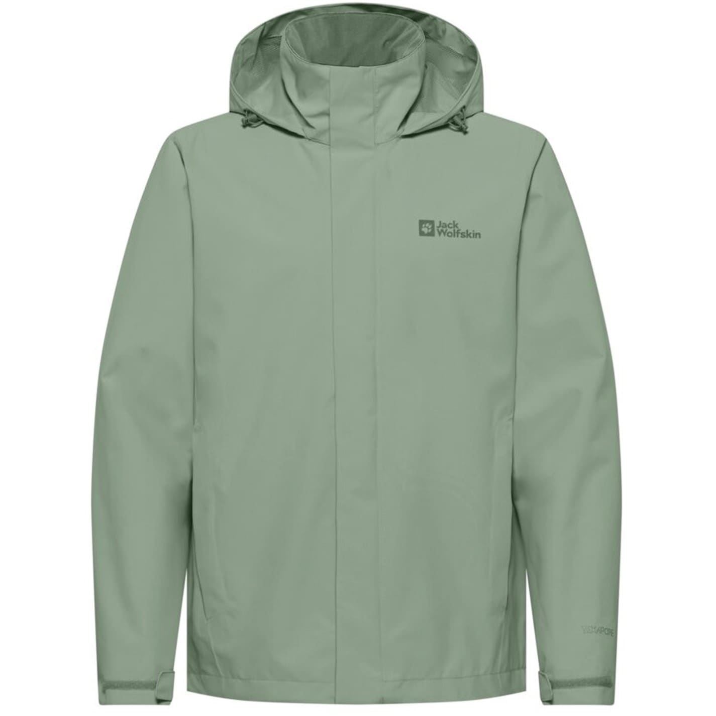 Jack Wolfskin Trailtime Hooded Solid Patterned Rain Jacket