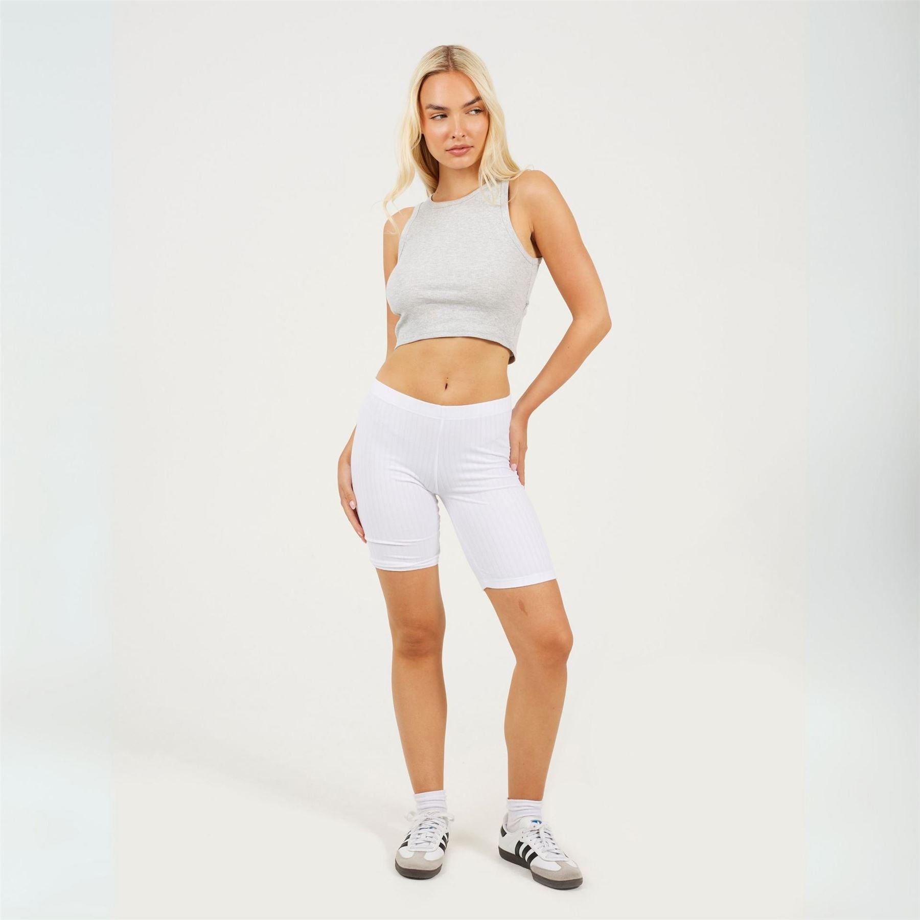 Brave Soul Ribbed Cycling Shorts