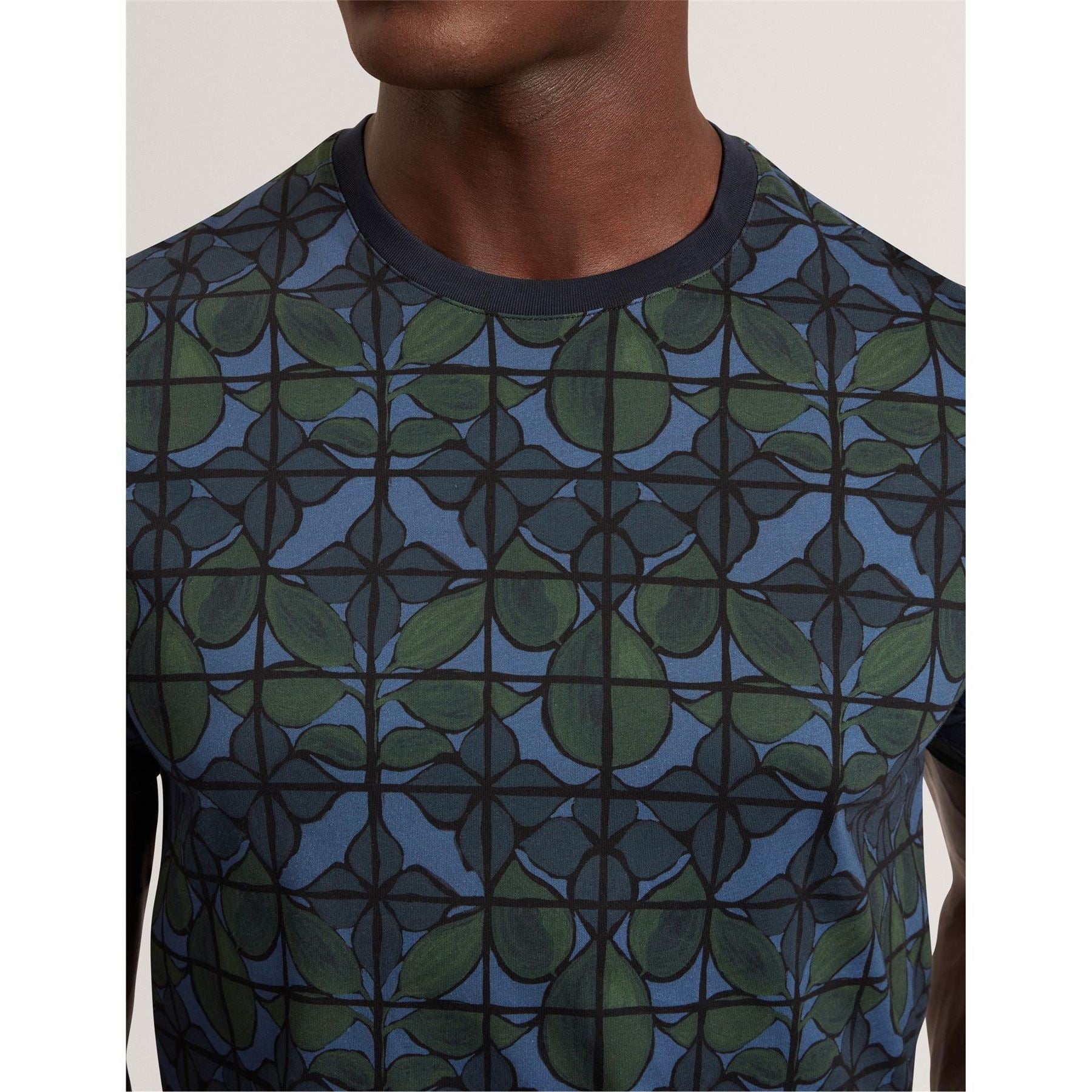 Ted Baker Floral Crew Neck Short Sleeve T-Shirt