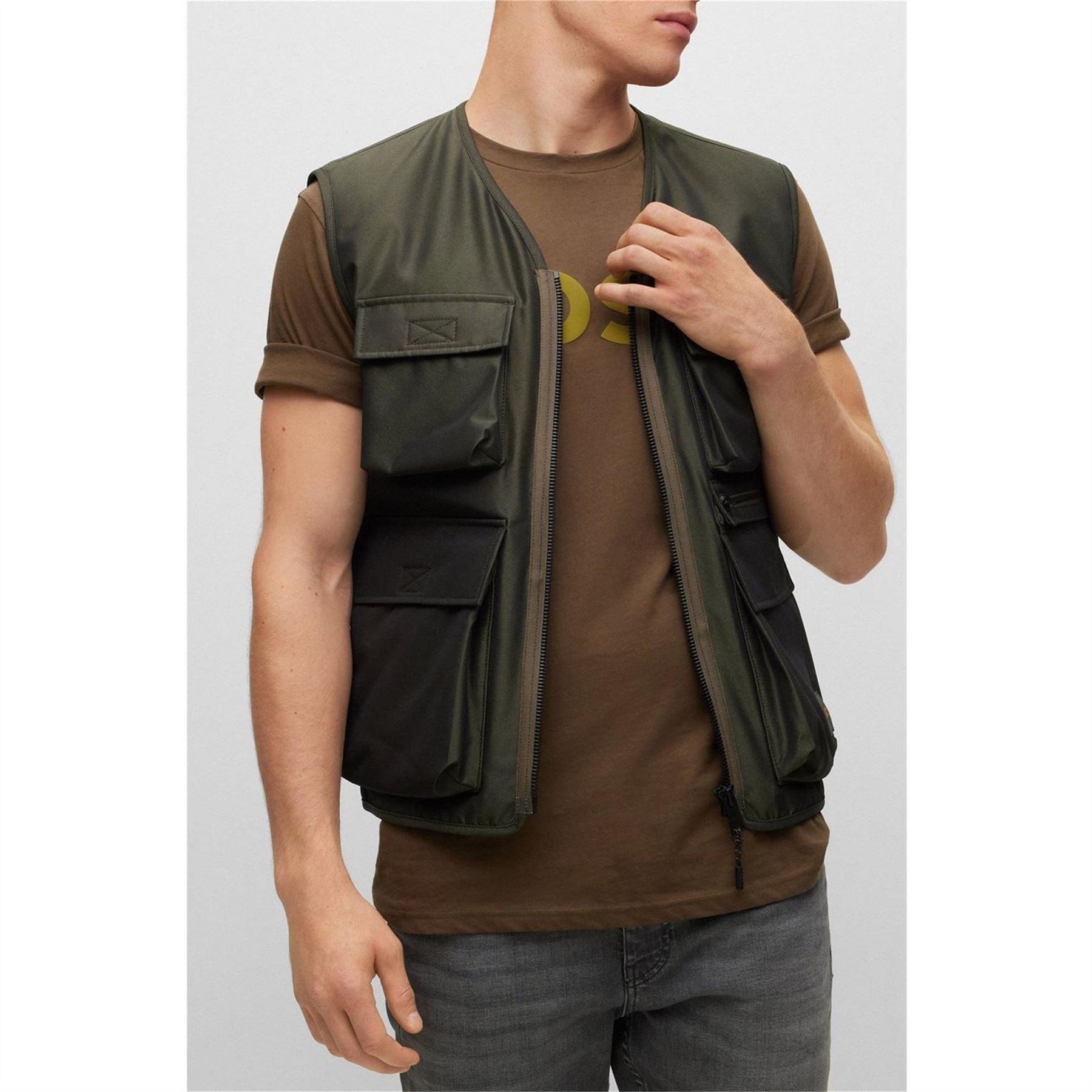 Boss Onslow Solid Patterned Gilet