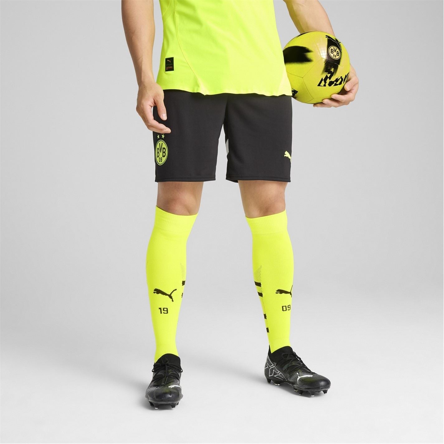 Puma Borussia Dortmund Home Shorts 2024 2025 Adults