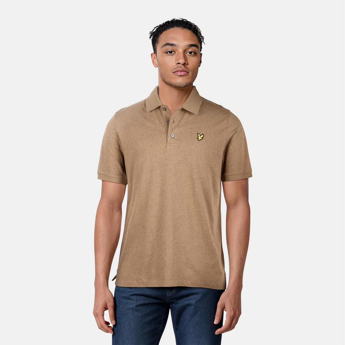 Lyle and Scott Donegal Regular Fit Short Sleeve Shirt