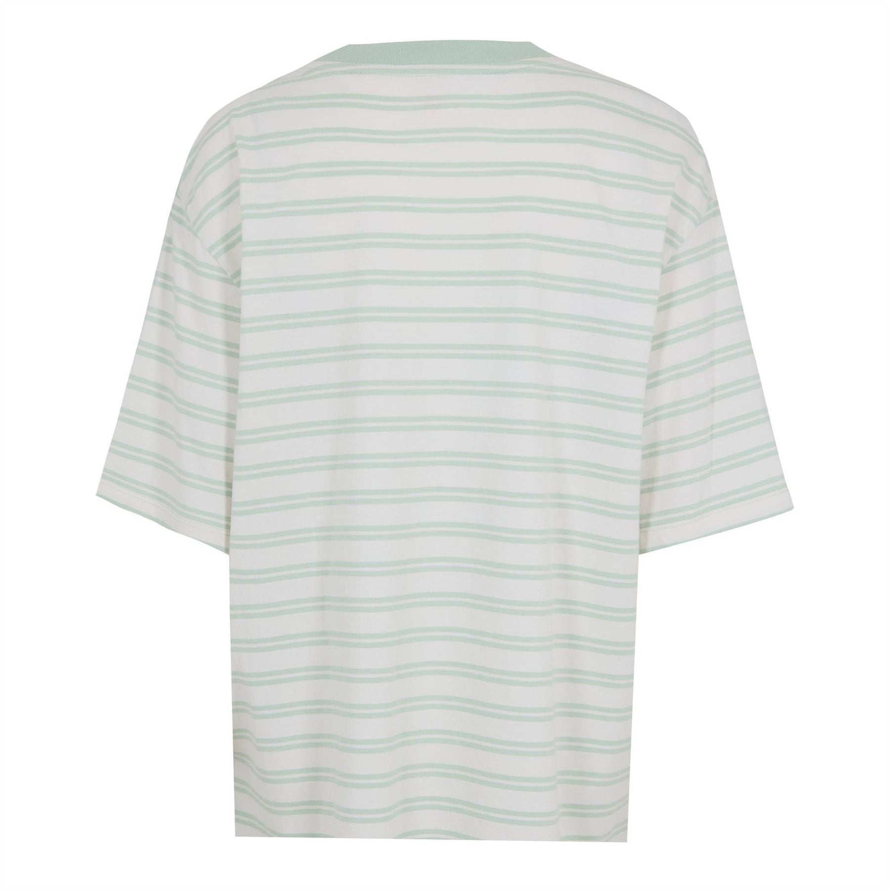 Timberland Dunstan Stripe Crew Neck Short Sleeve Boxy T-Shirt
