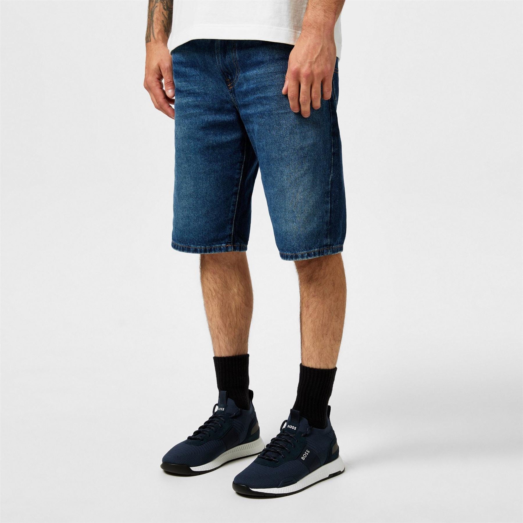 Boss Titanium Knit Runners, Sock Like Fit