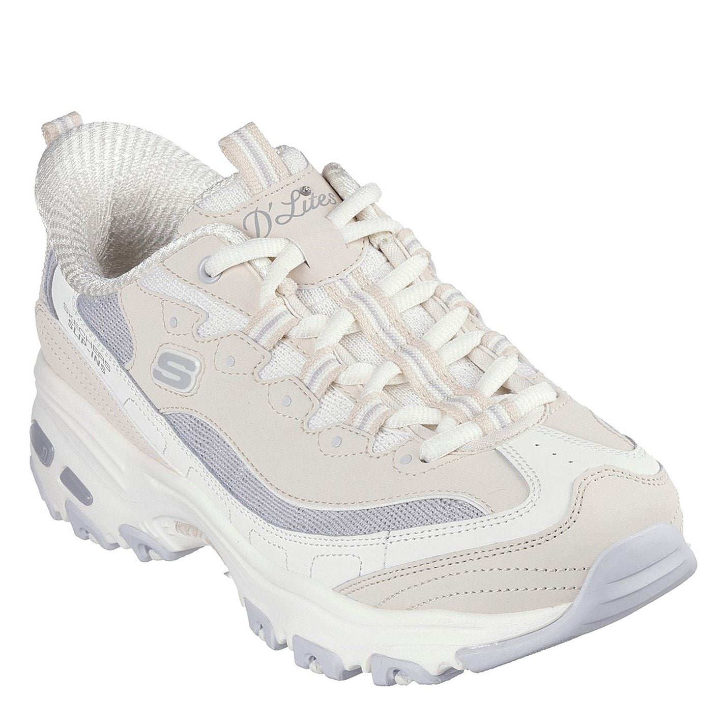 Skechers D Lites Smooth Nostalgia Low Top Trainers