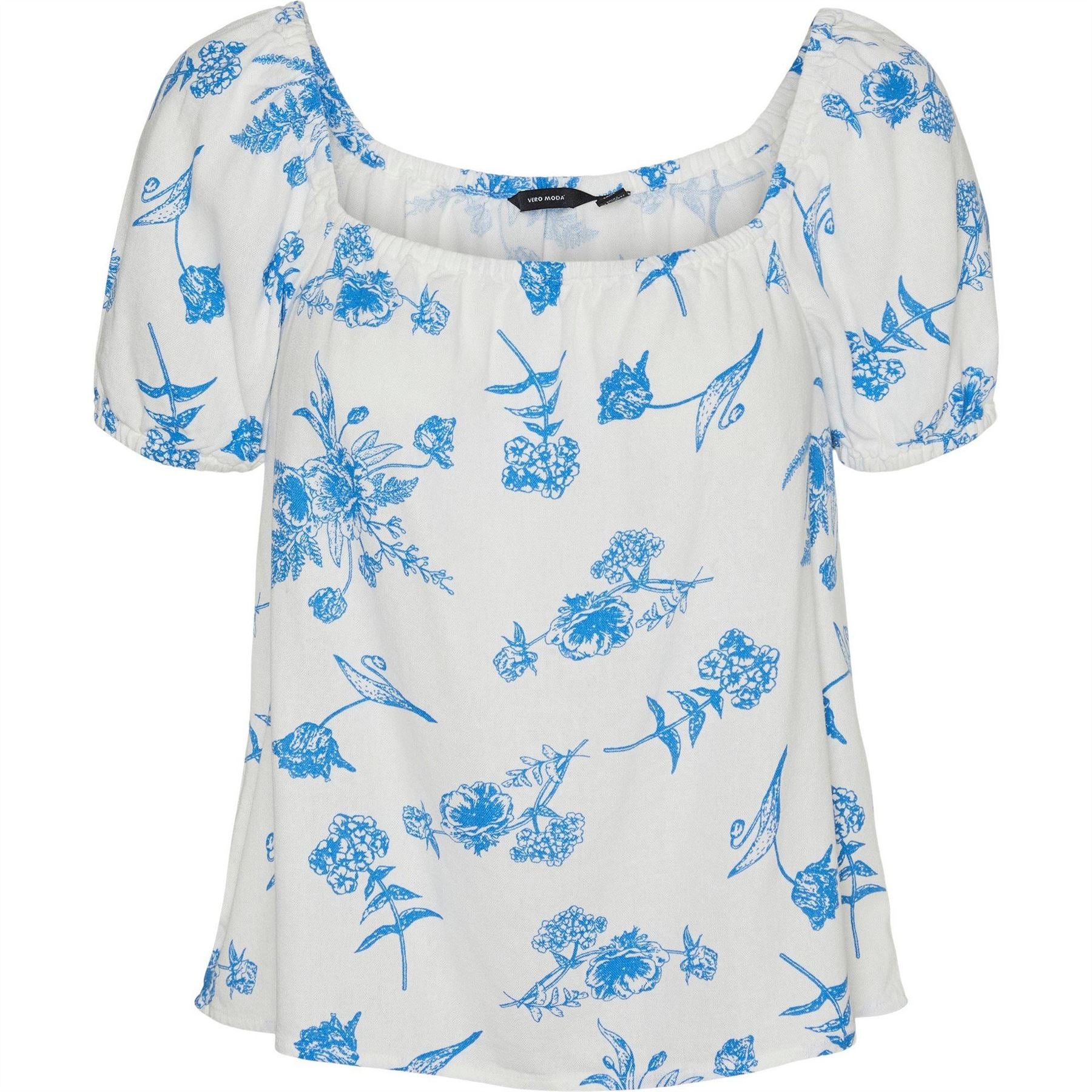 Vero Moda Short Sleeve Square Neck Blouse