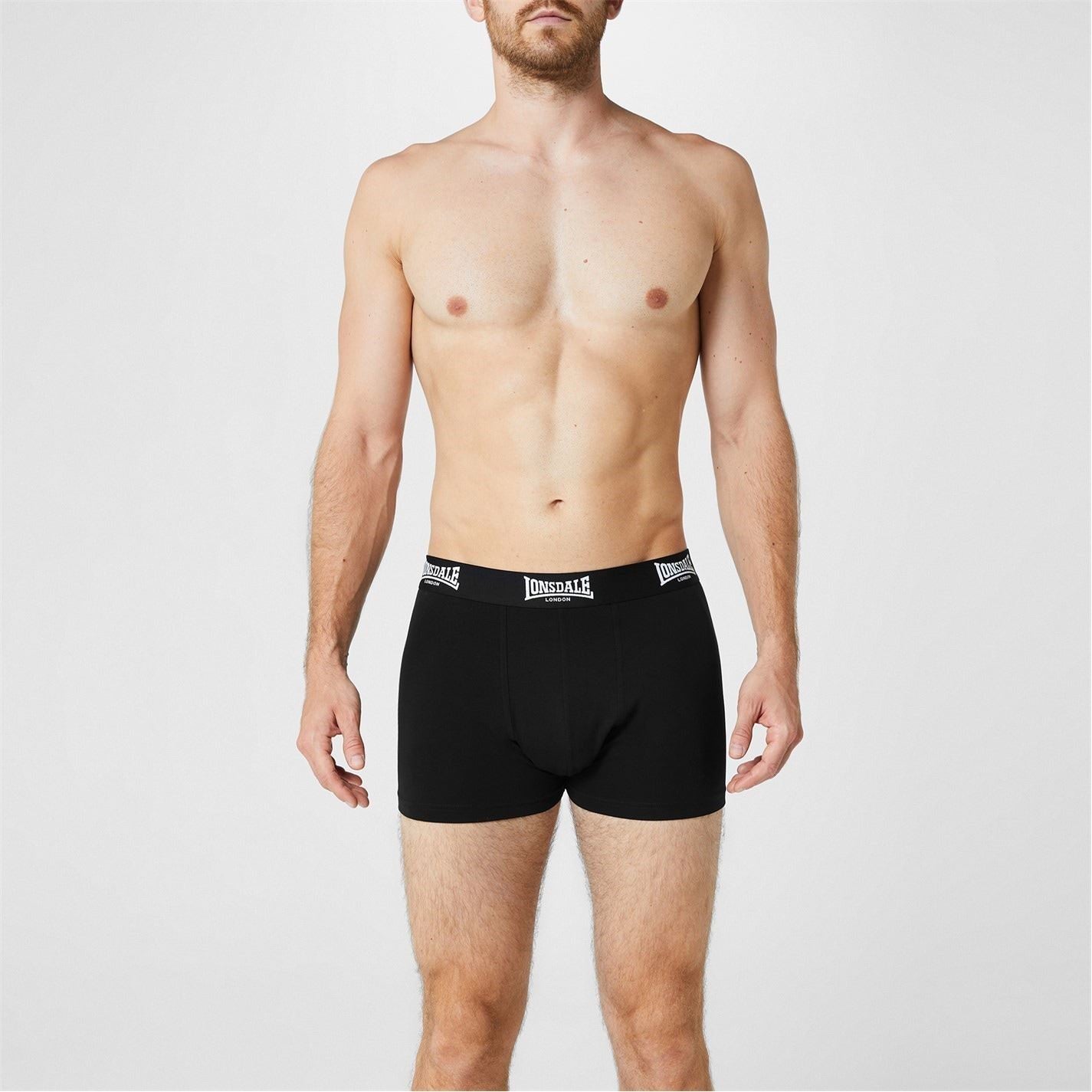 Lonsdale Mens 2 Pack Trunk