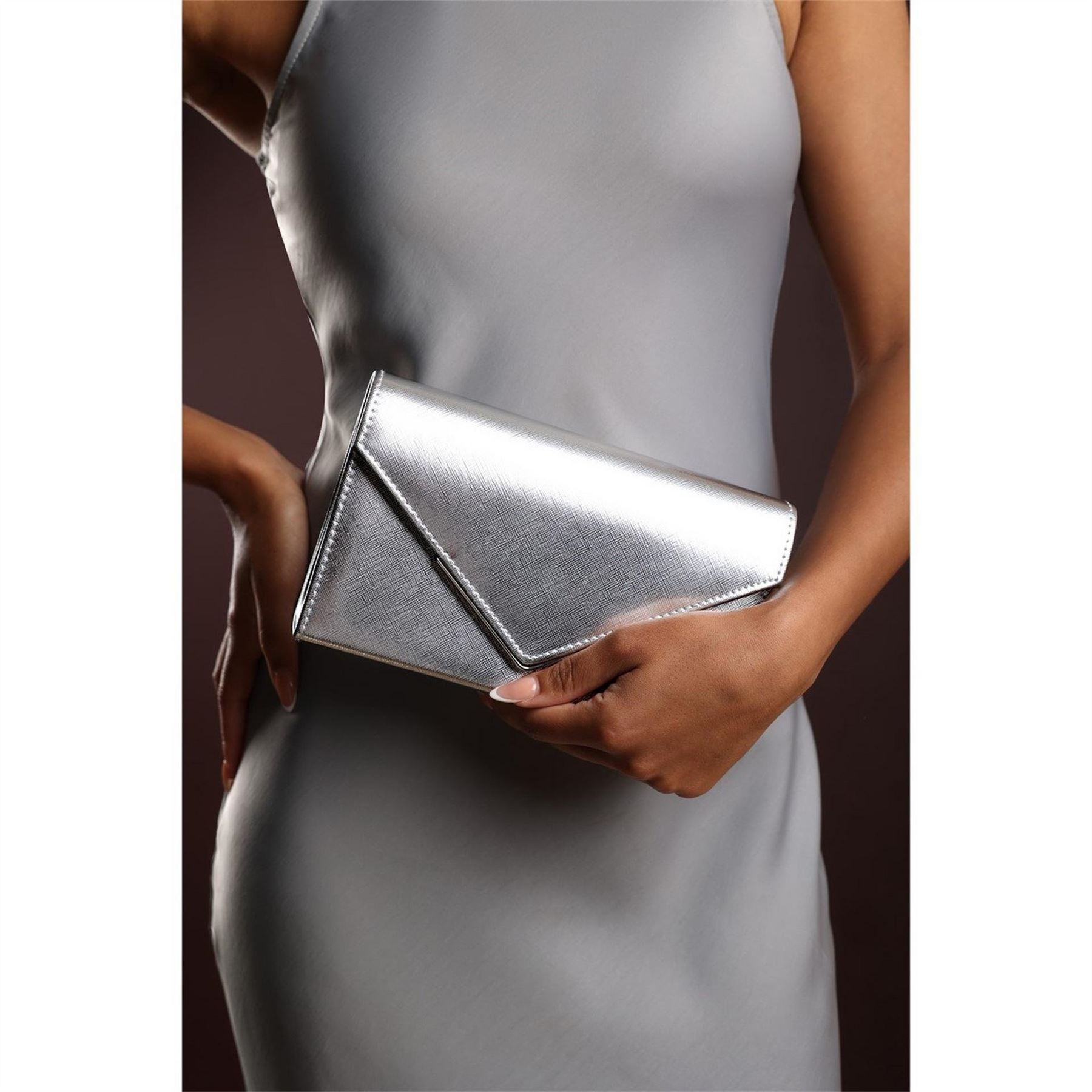 Wheres That From Clutch Bag With Flap Closure