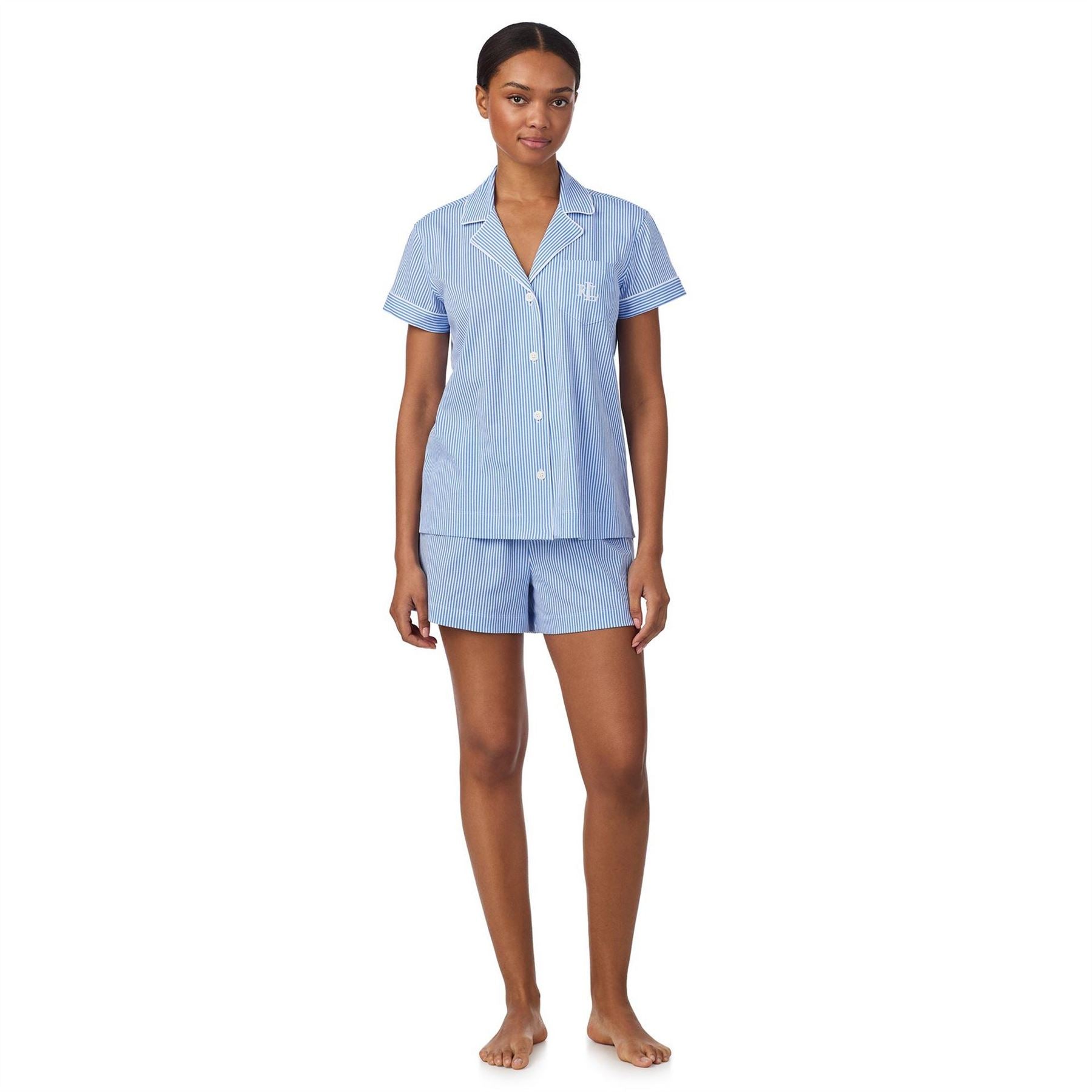 Lauren by Ralph Lauren Knt Ss Pj Set Ld63