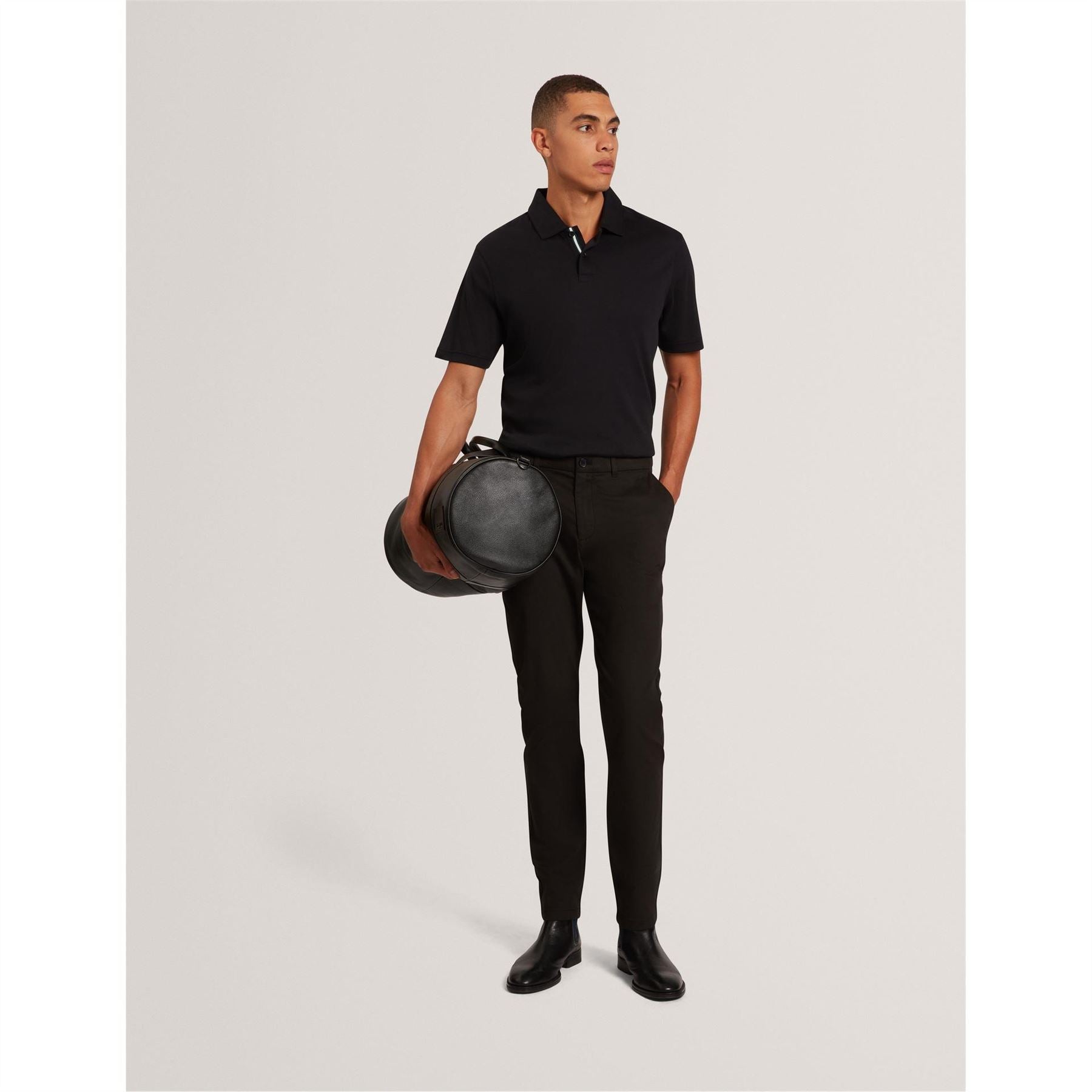 Ted Baker Mercerised Collared Neck Short Sleeve Polo Shirt