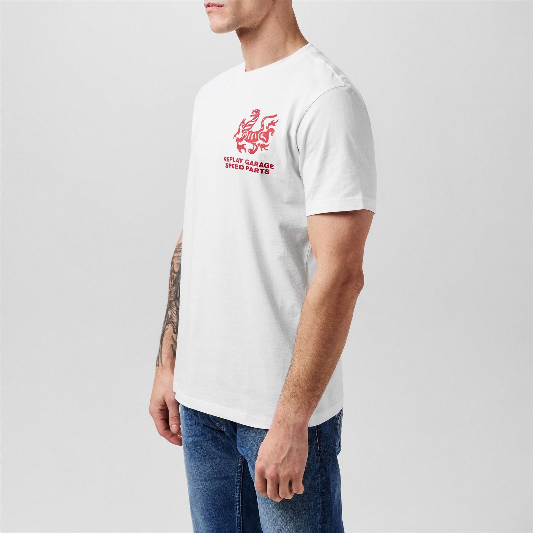 Replay Regular Fit Crew Neck Short Sleeve T-Shirt