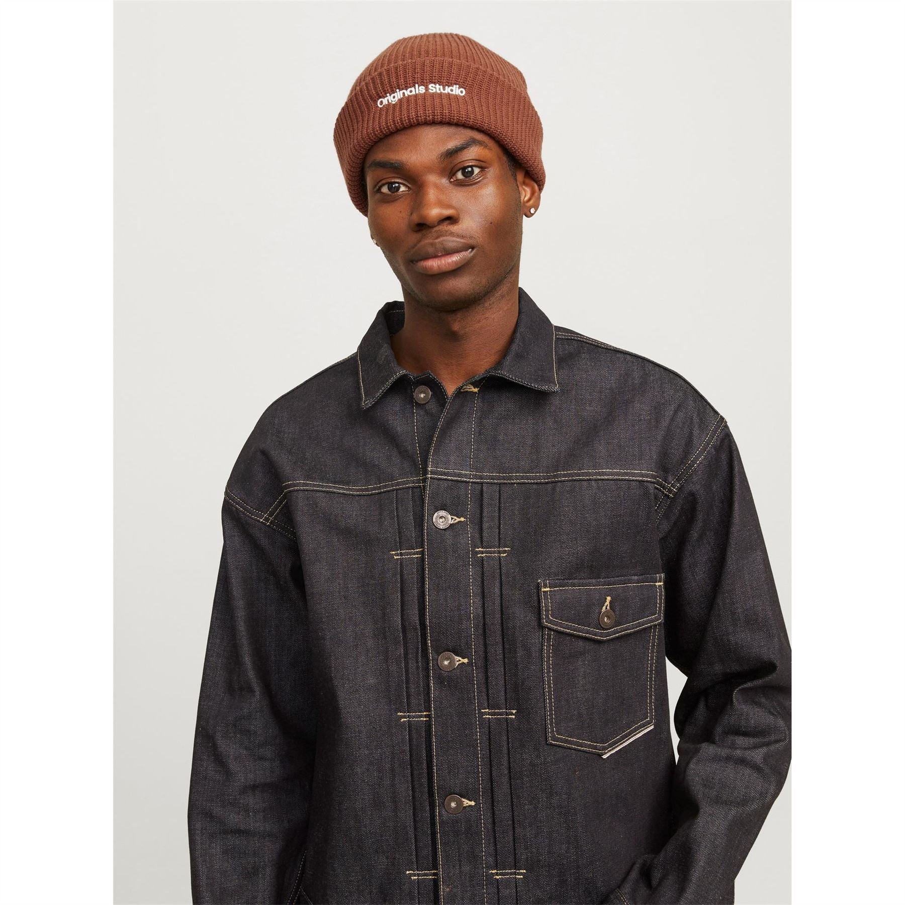 Jack and Jones Lettering Adjustable Cuff Beanie