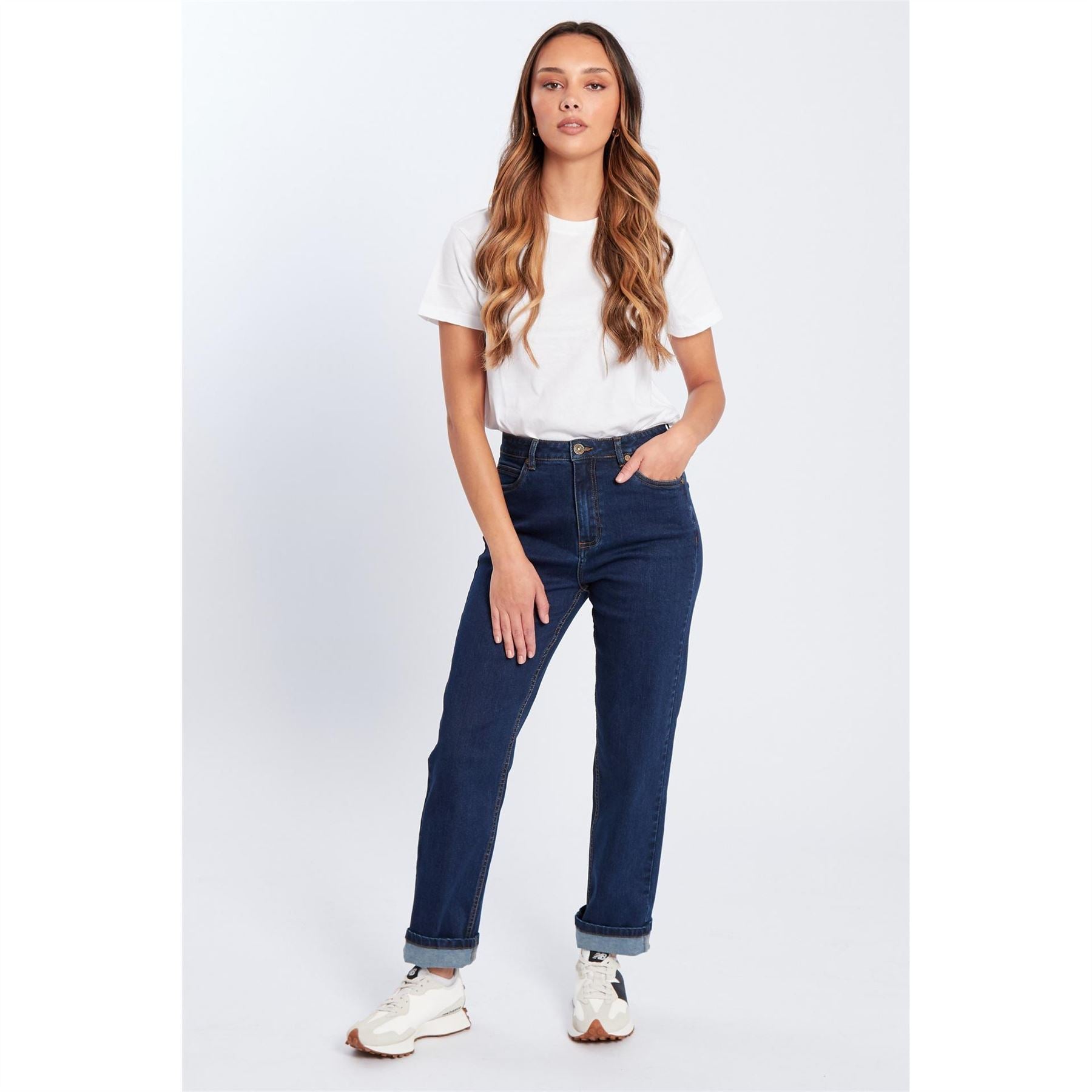 Be You Beyou Mom Straight Leg Jeans