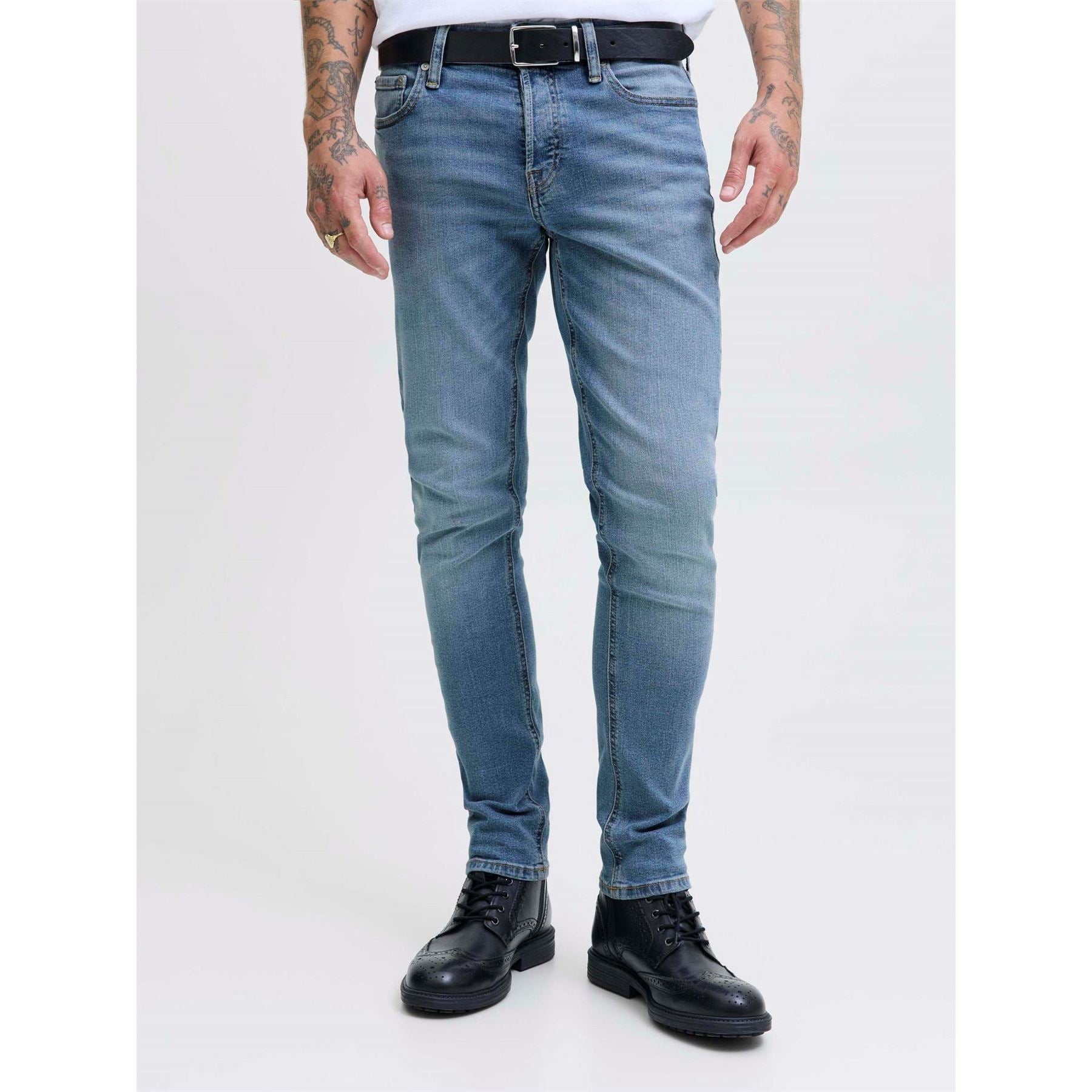 Jack and Jones Glenn Orig Mid Rise Slim Fit Jeans