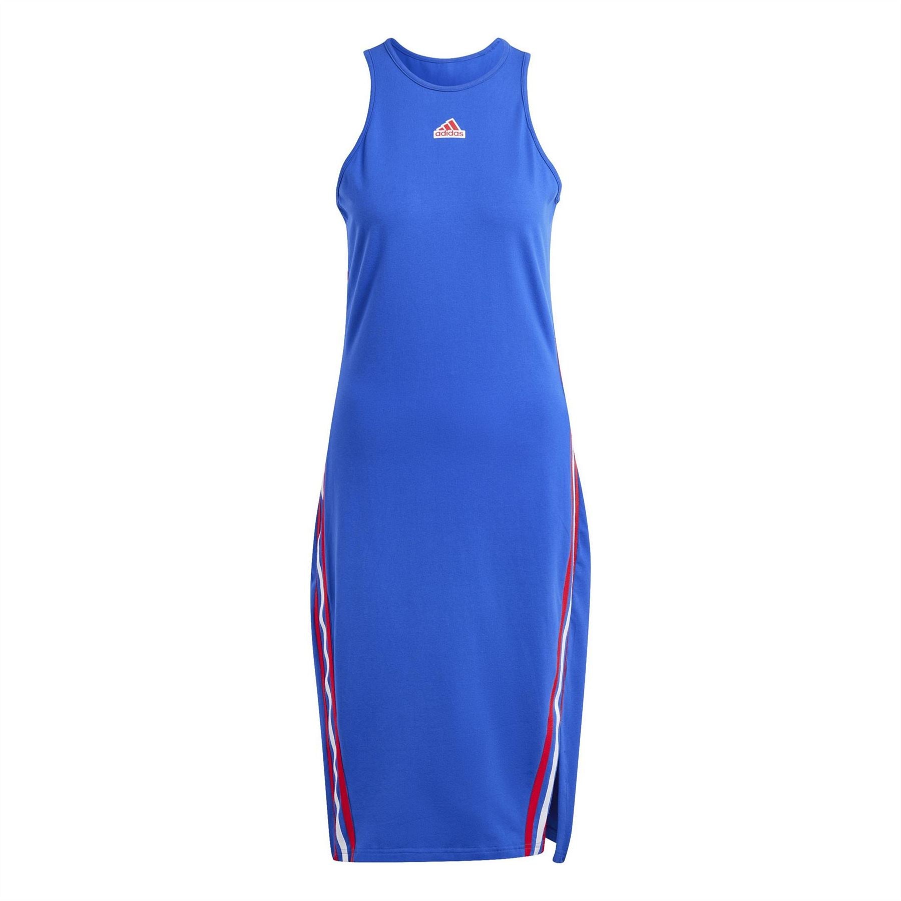 adidas Crew Neck Sleeveless Midi Bodycon Dress