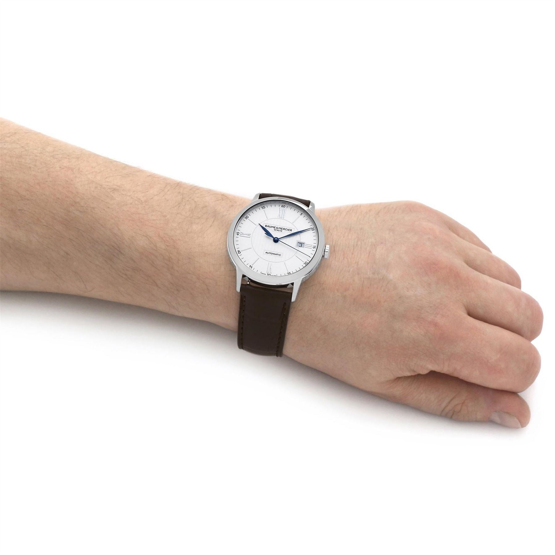 Baume and Mercier Classima Automatic Dress Alligator Leather Analogue Watch
