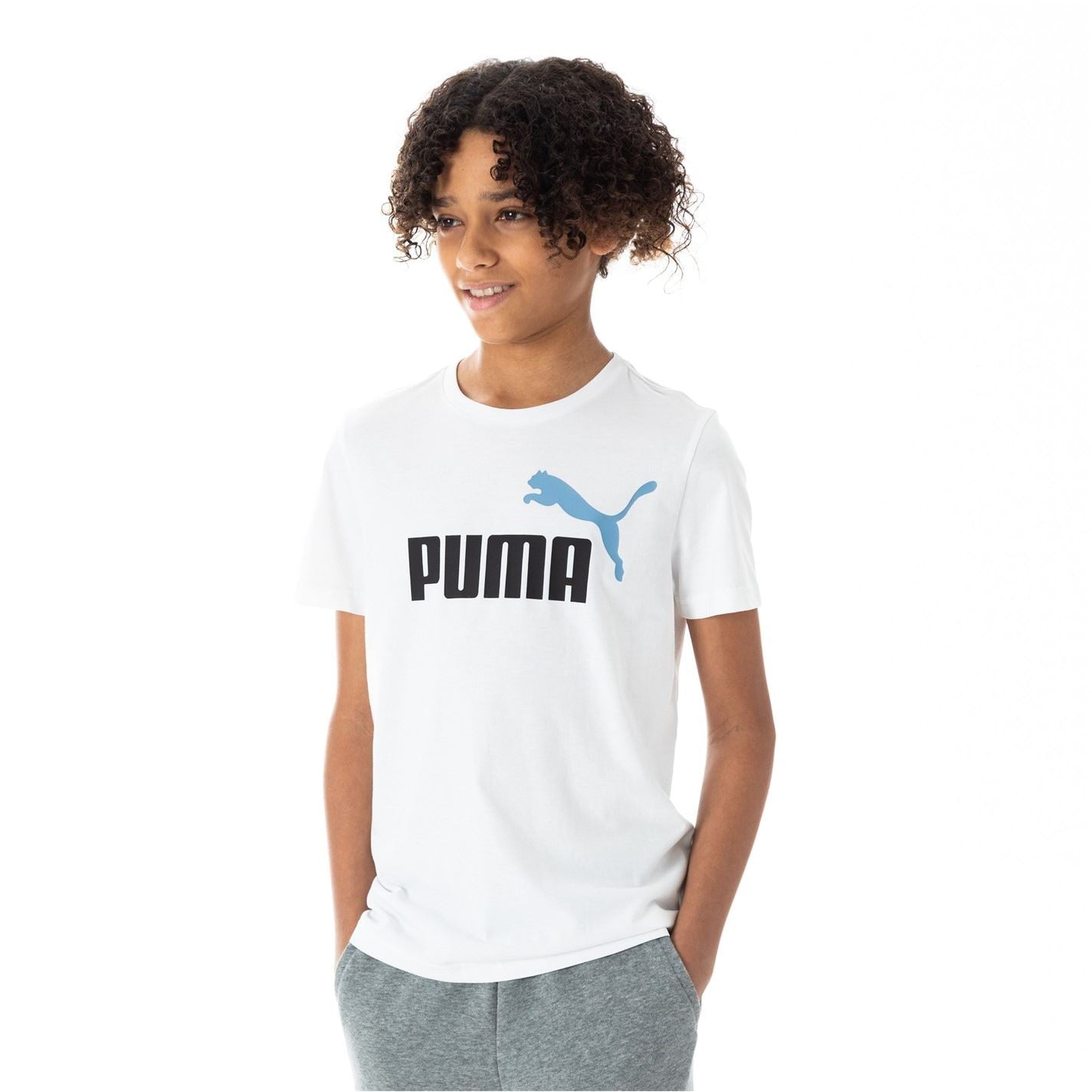 Puma Camo Logo Text Graphic Regular Fit T-Shirt