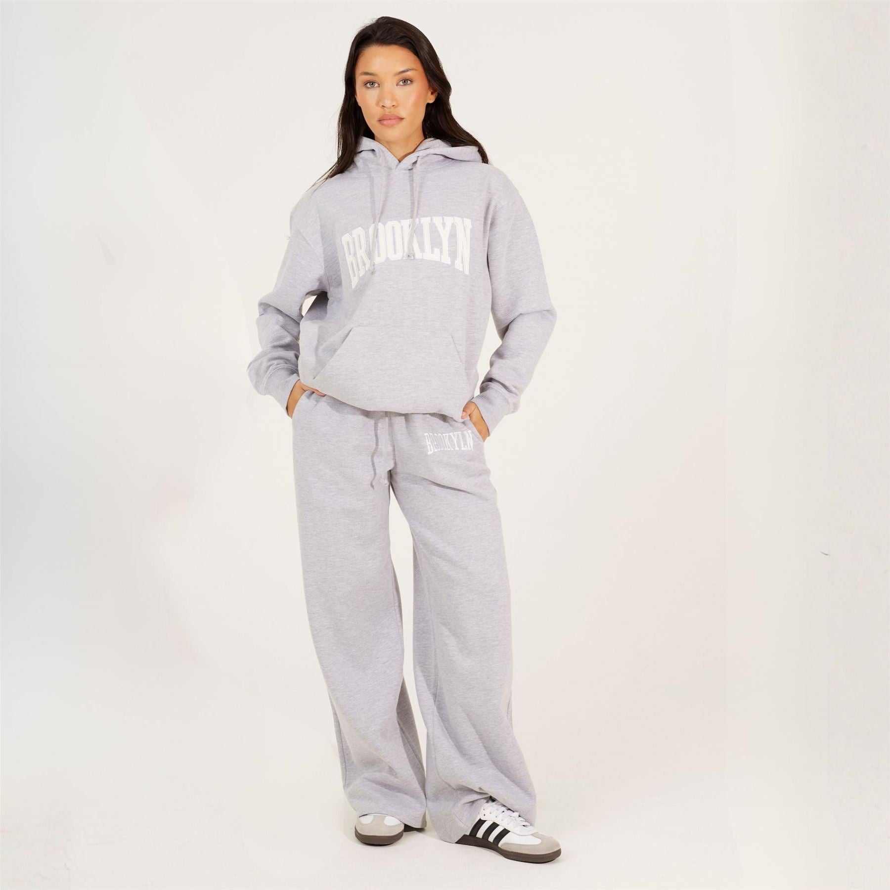 Brave Soul Womens Hooded Sweatshirt With Brooklyn Chest Print