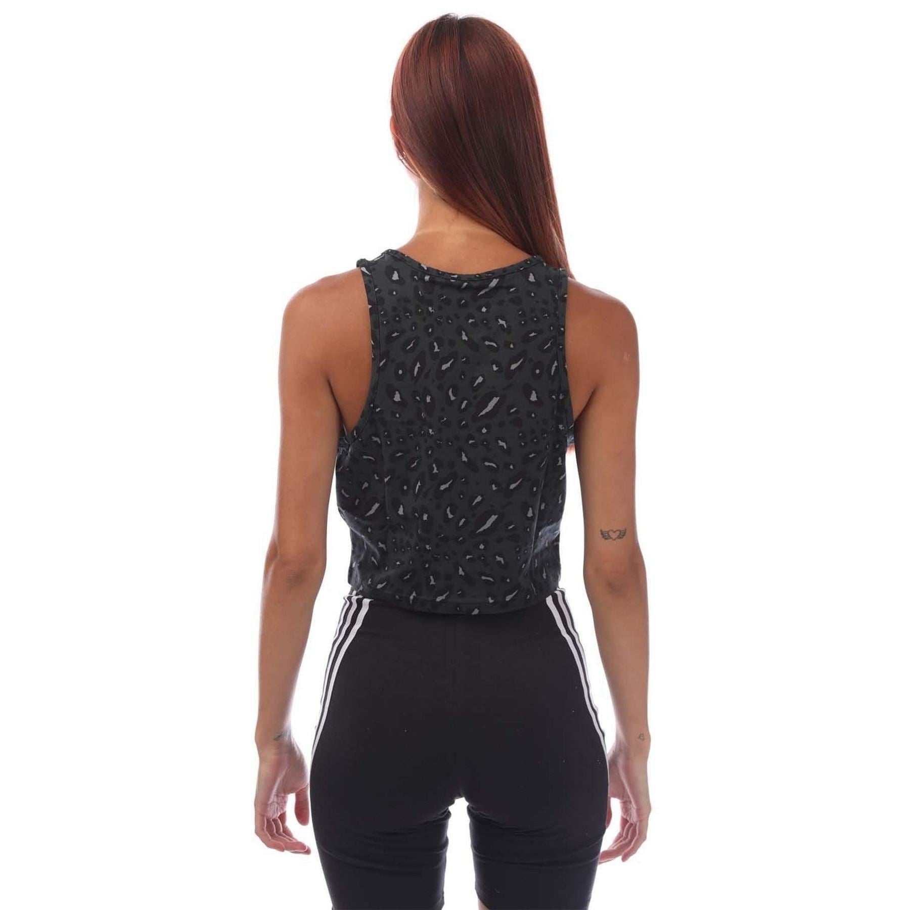 adidas Animal Print Crop Tank Top