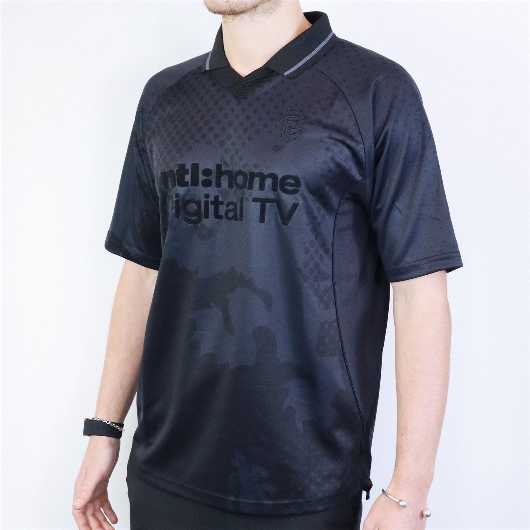 Team Team Rangers Retro Blackout Shirt 02 03