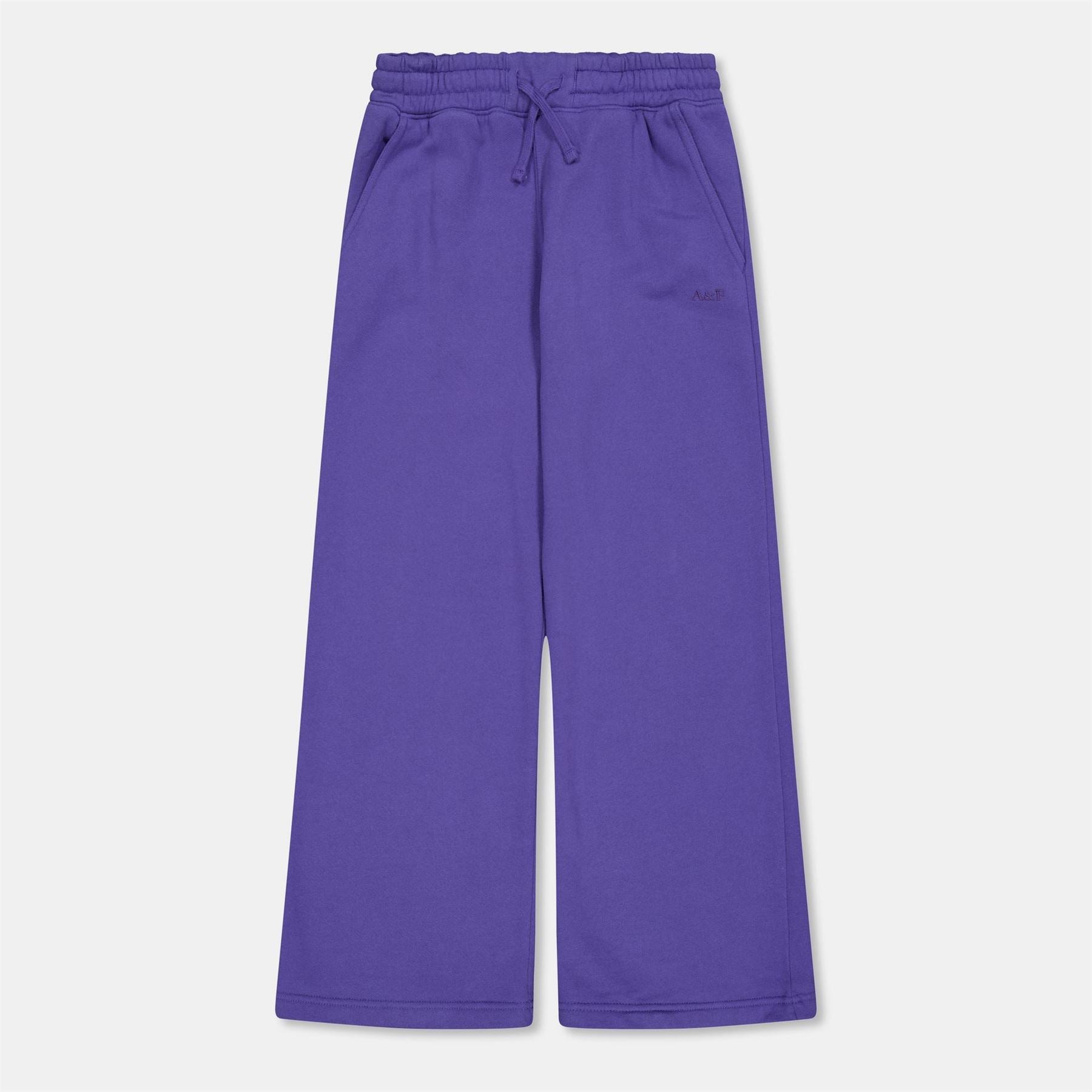 Abercrombie and Fitch Solid Patterned Wide Leg Joggers