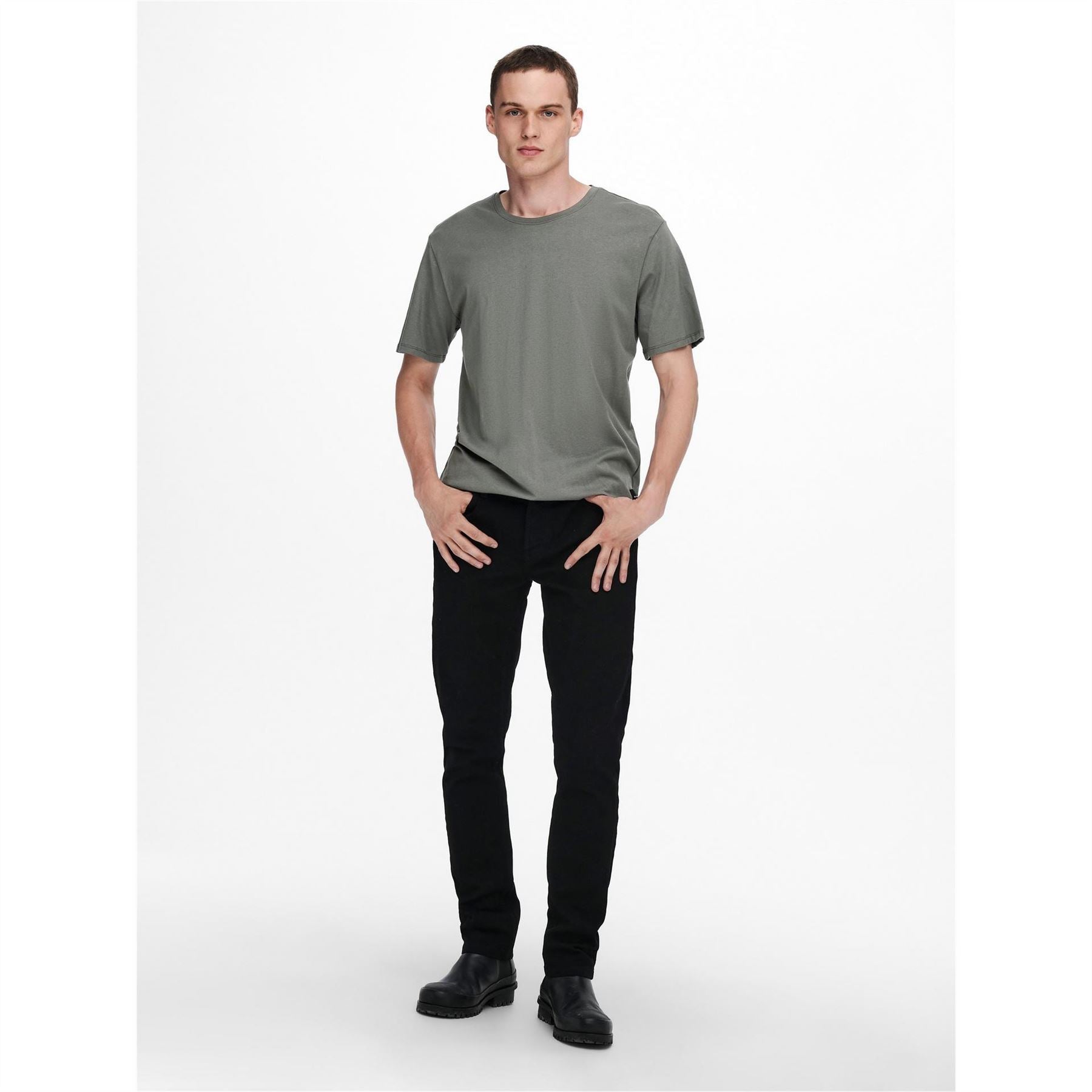 Only and Sons Oversize Fit Crew Neck Short Sleeve Boyfriend T-Shirt