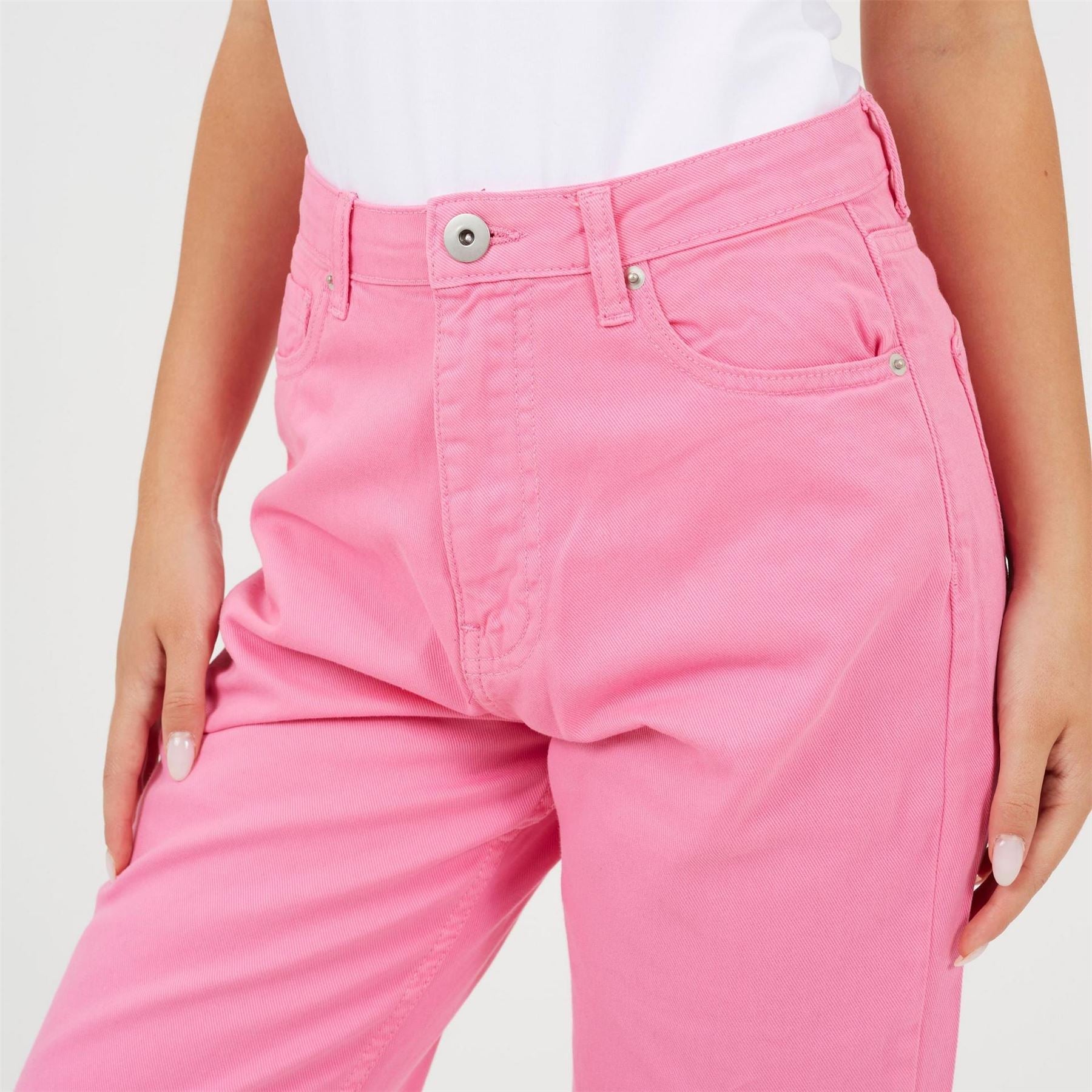 Brave Soul Para High Rise Straight Leg Jeans