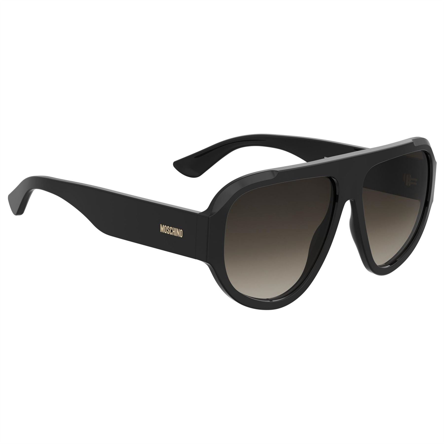 Moschino Sq Flat Top Round Sunglasses