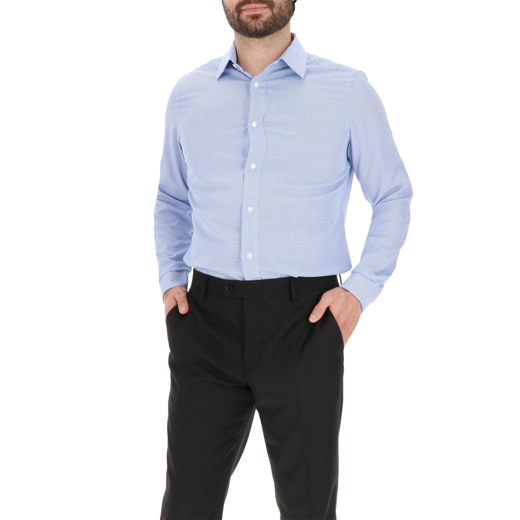 Scotch and Soda Collared Neck Point Collar Long Sleeve Shirt