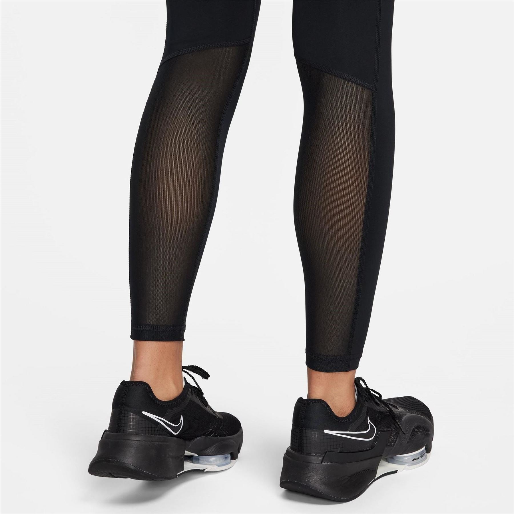Nike Womens Pro Mid Rise Mesh Panelled Leggings