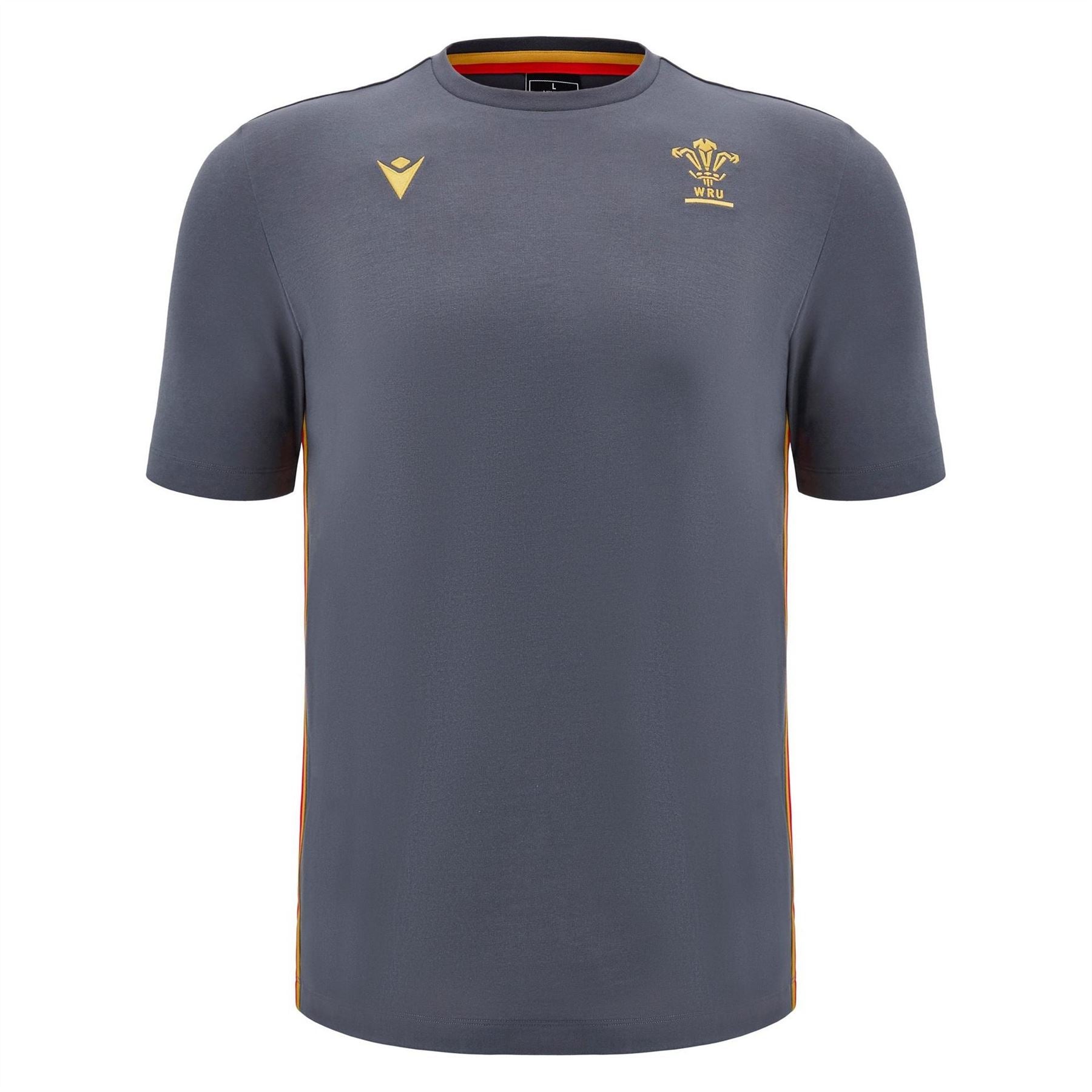 Macron Wales Rugby Union T-Shirt 2024 Adults