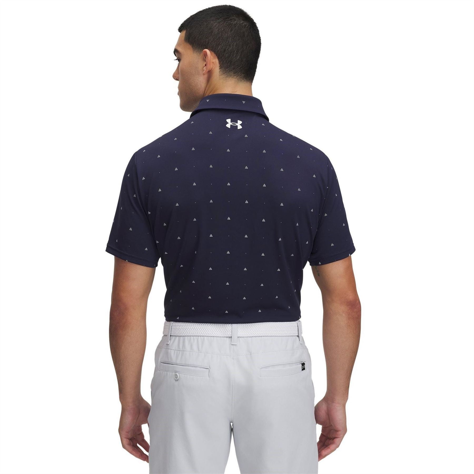 Under Armour Printed Collared Neck Short Sleeve Polo Shirt